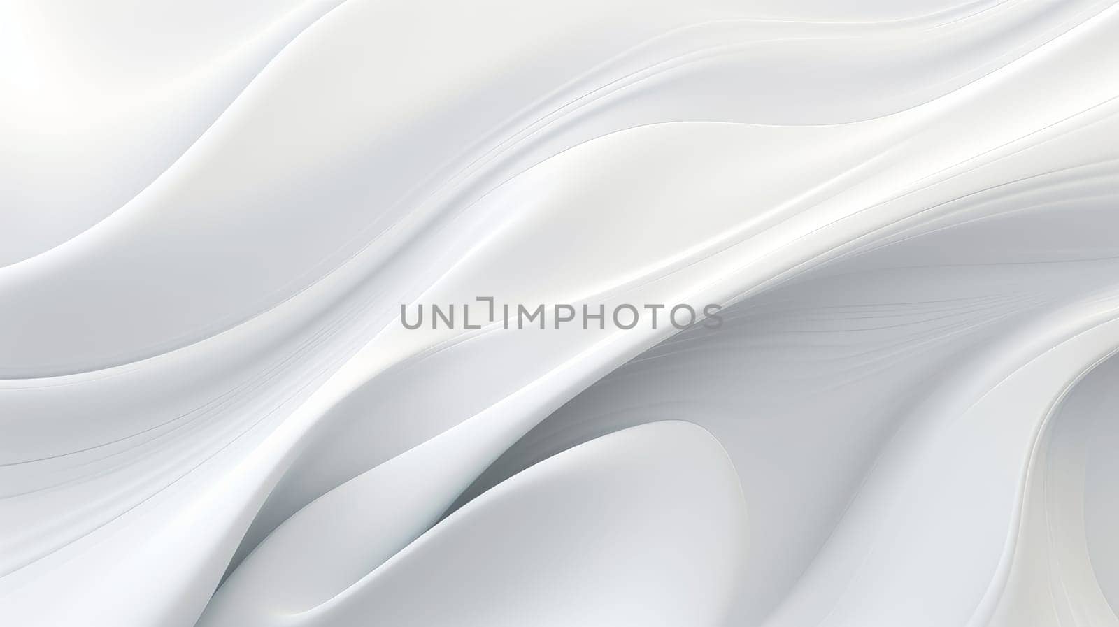 Beautiful luxury 3D modern abstract neon white light background composed of waves with light digital effect. by Alla_Yurtayeva