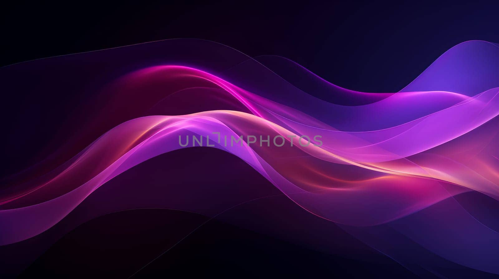 Beautiful luxury 3D modern abstract neon red purple pink background composed of waves with light digital effect in futuristic style. by Alla_Yurtayeva