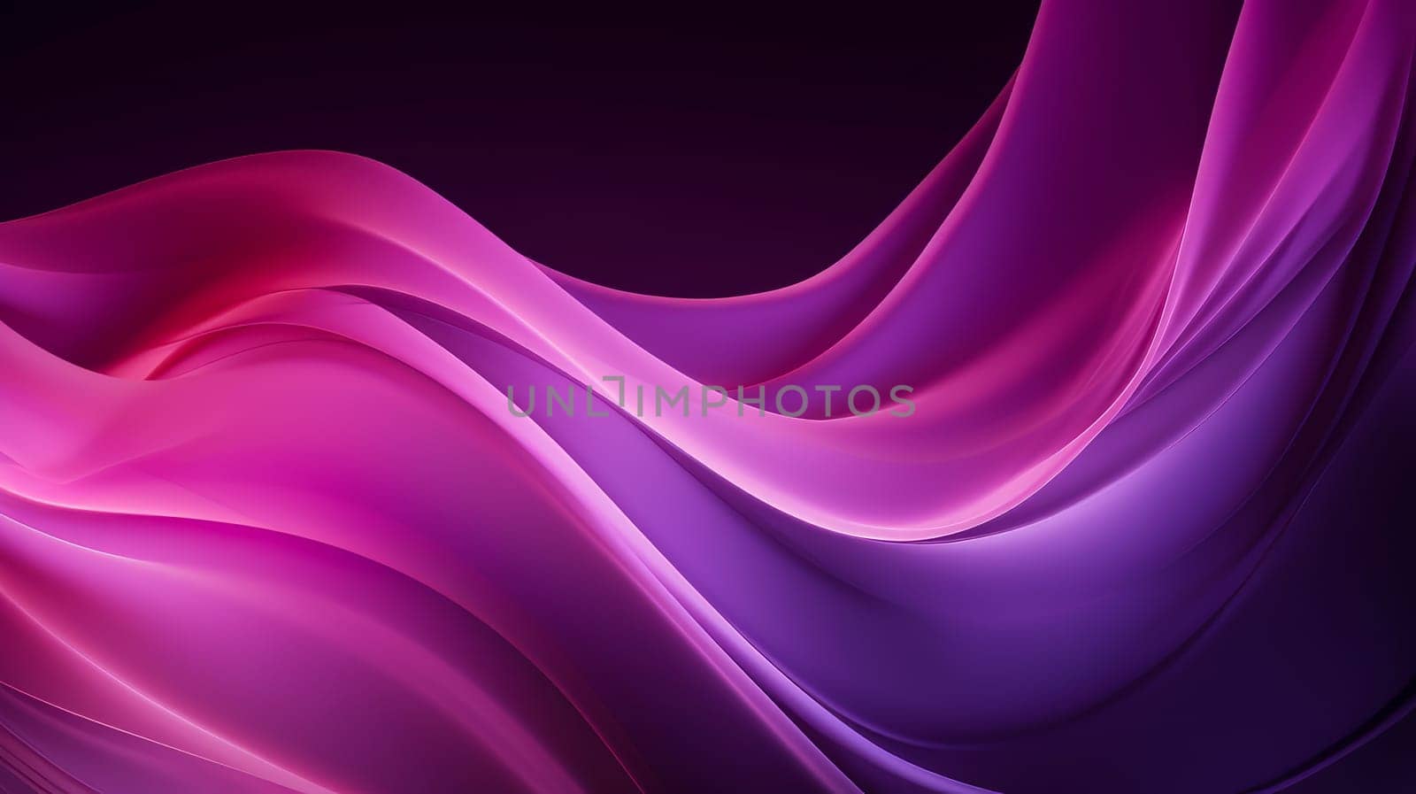 Beautiful luxury 3D modern abstract neon red purple pink background composed of waves with light digital effect in futuristic style. by Alla_Yurtayeva
