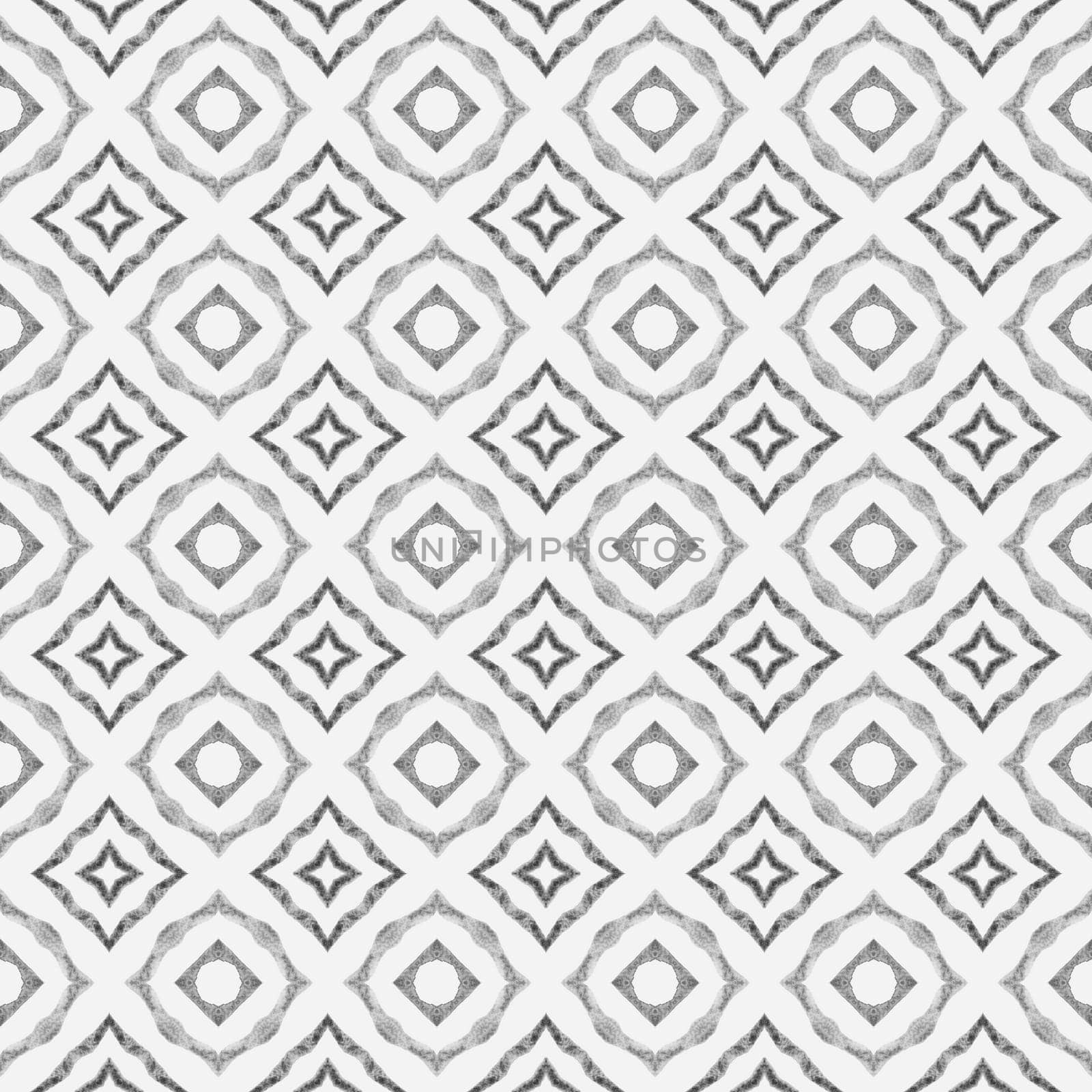 Mosaic seamless pattern. Black and white marvelous boho chic summer design. Textile ready exquisite print, swimwear fabric, wallpaper, wrapping. Hand drawn green mosaic seamless border.