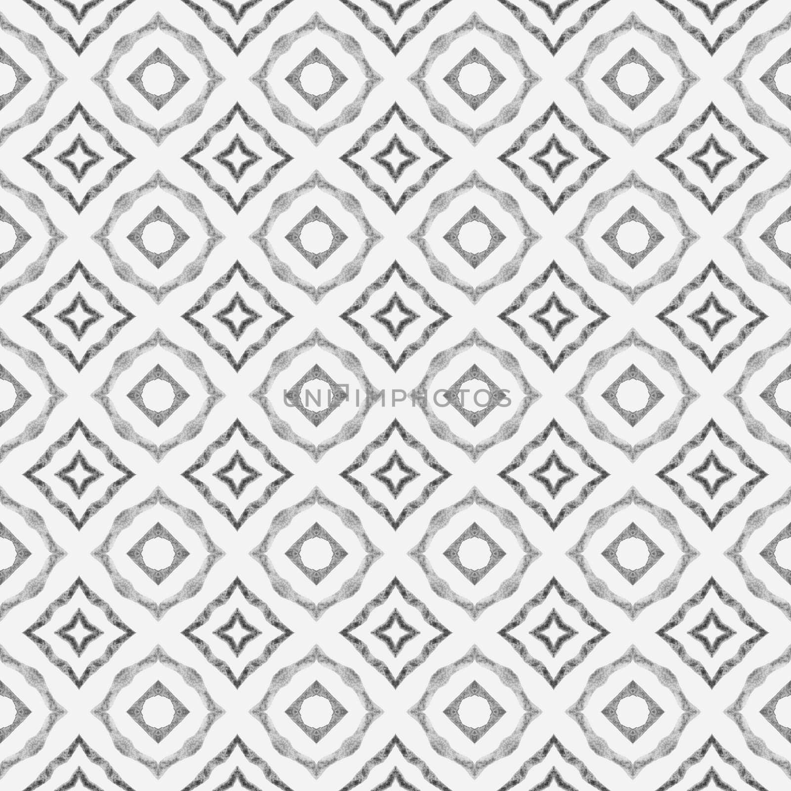 Mosaic seamless pattern. Black and white marvelous boho chic summer design. Textile ready exquisite print, swimwear fabric, wallpaper, wrapping. Hand drawn green mosaic seamless border.