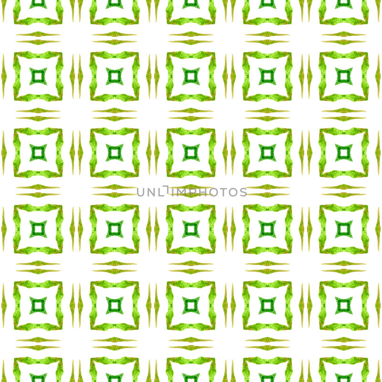 Chevron watercolor pattern. Green dramatic boho by beginagain