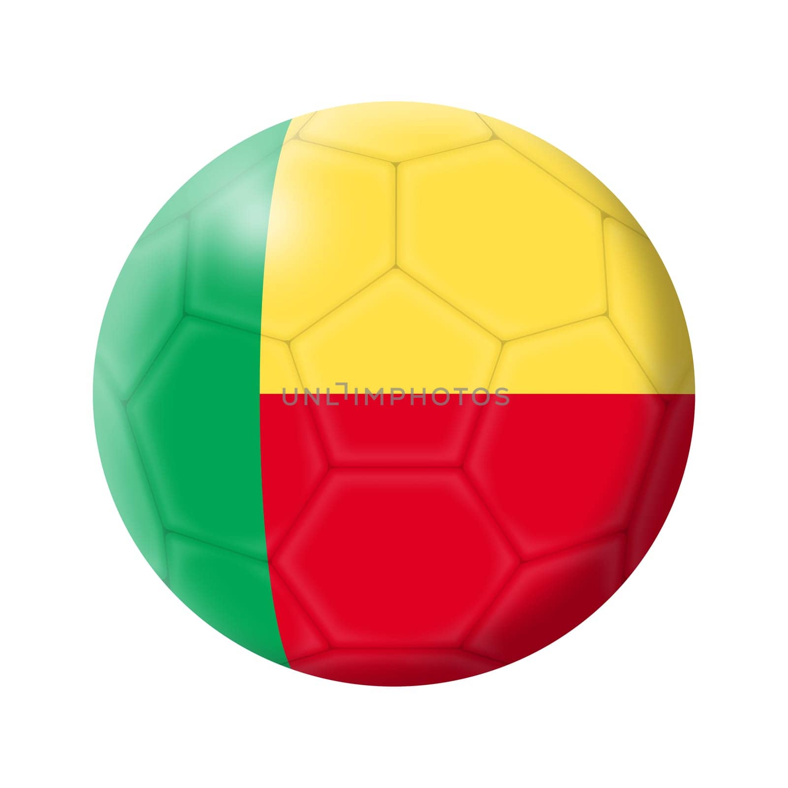 Benin soccer ball football illustration by VivacityImages