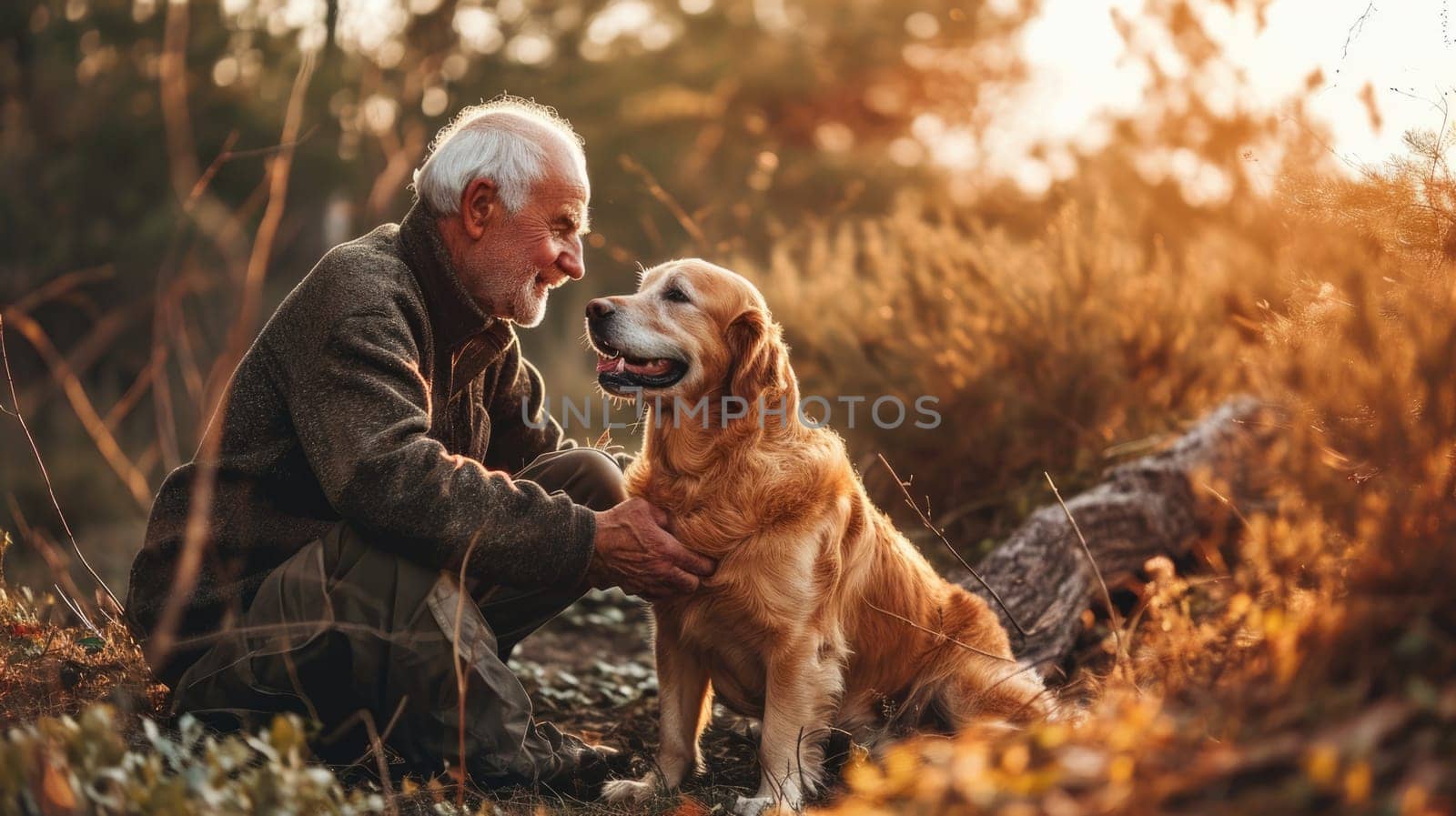 playful dog and its owner in nature outdoor , healthy lifestyle pragma