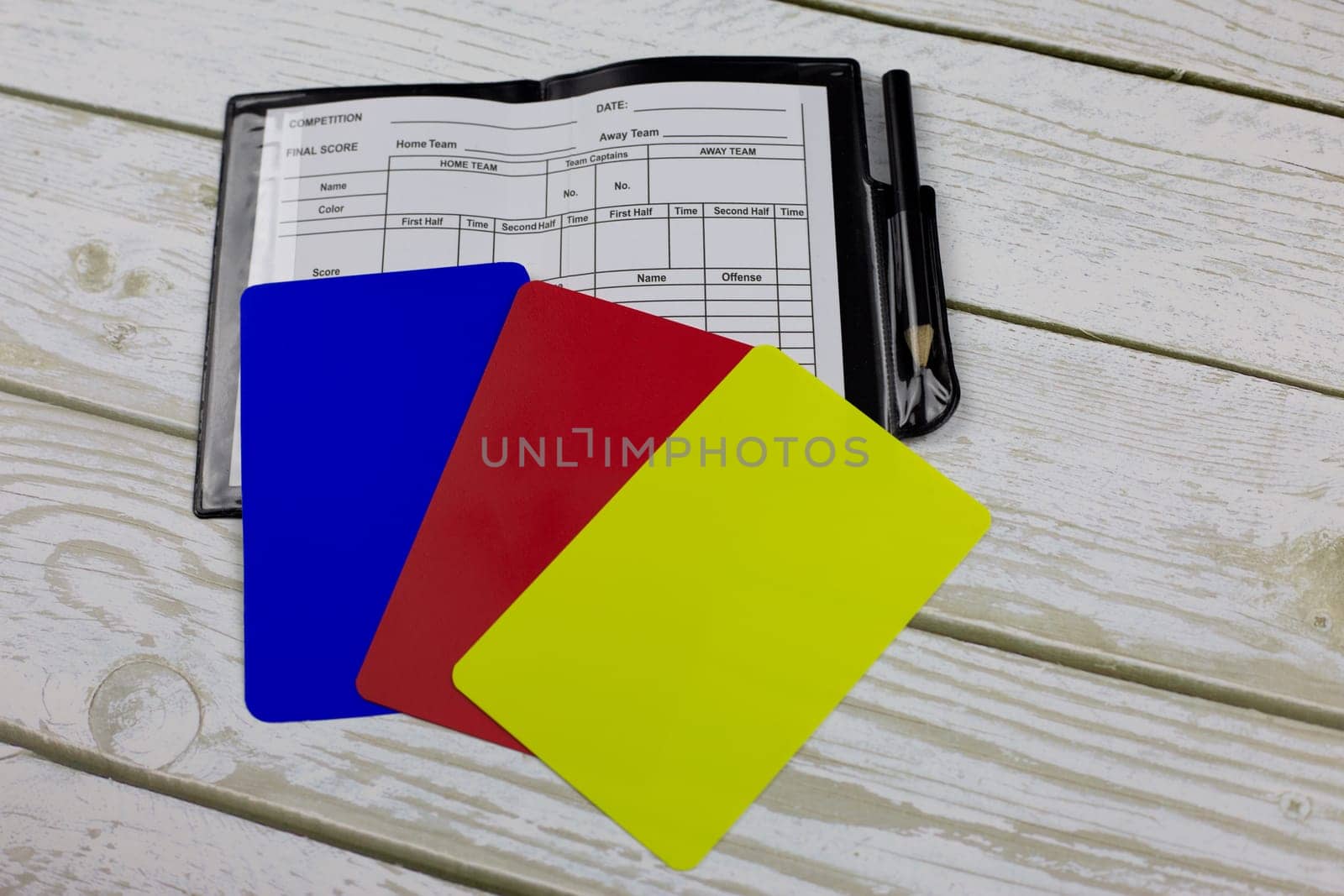 Three soccer player cards with notebook by timurmalazoniia