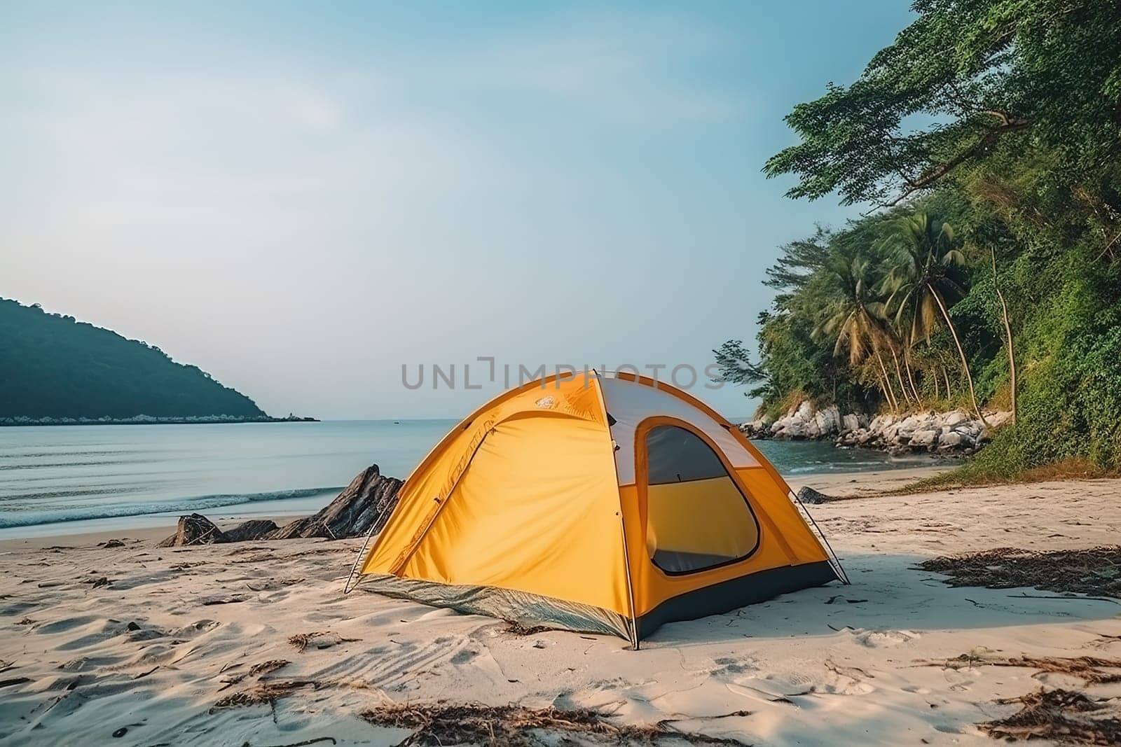 Tent on the seashore by Andrei_01