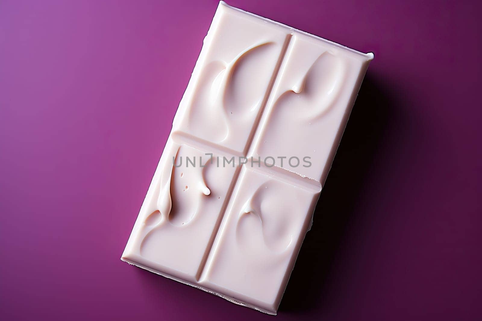 Milk chocolate on a purple background by Niko_Cingaryuk