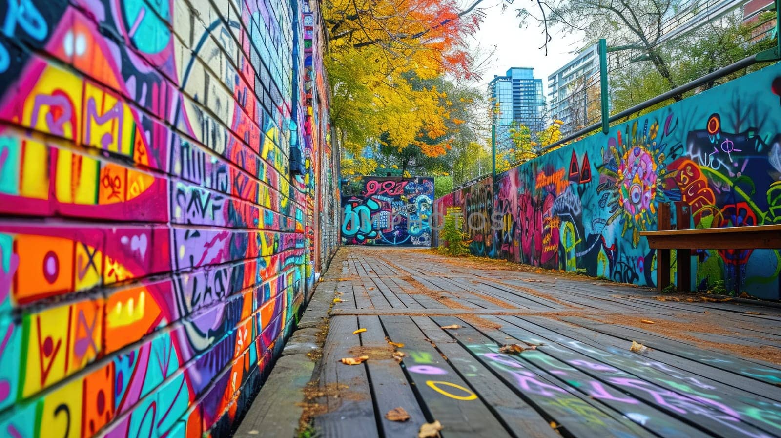 Vivid Graffiti Artwork of Eyes on Urban Wall. Resplendent. by biancoblue