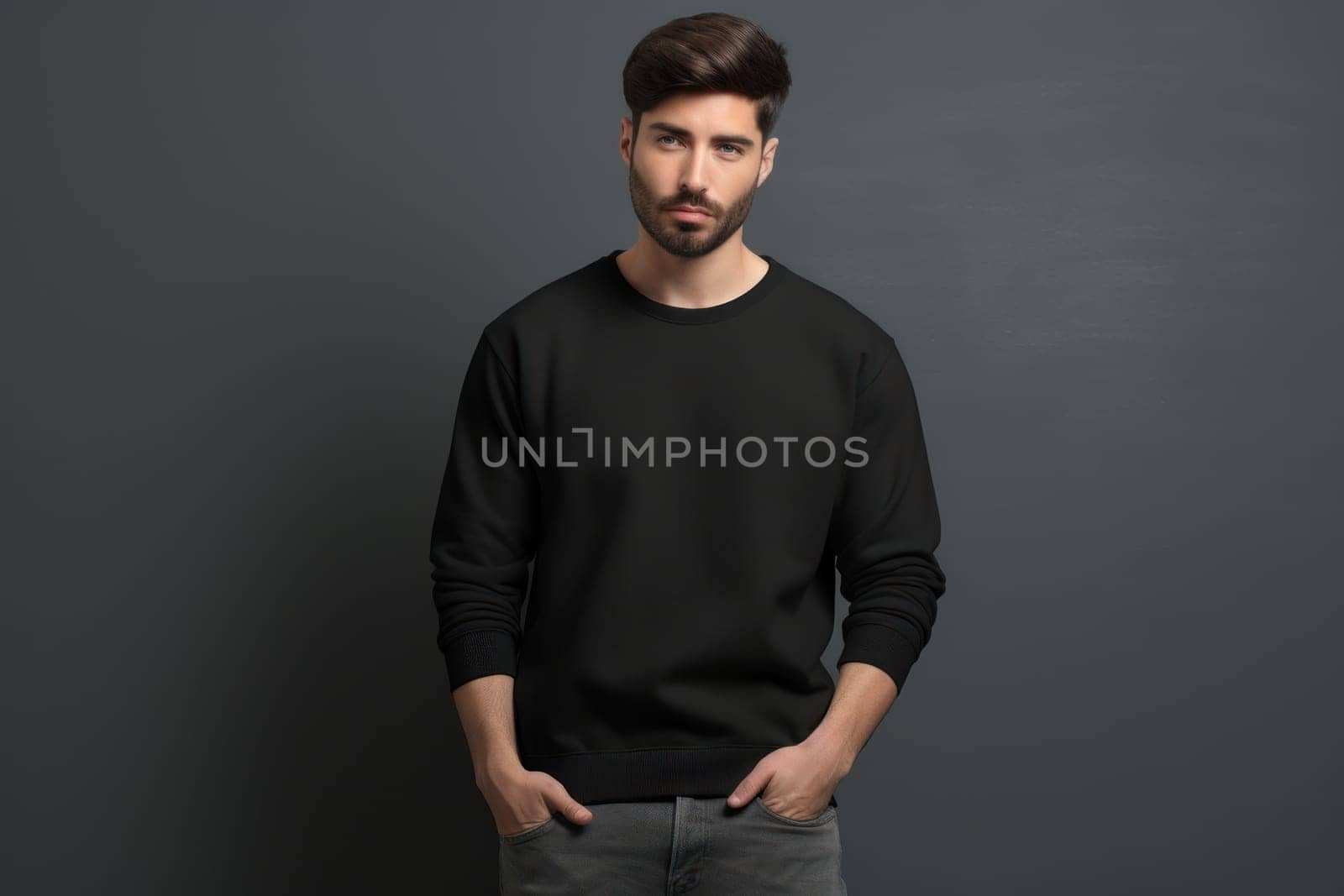 Blank mockup sweater , mockup shirt . Generative AI by matamnad