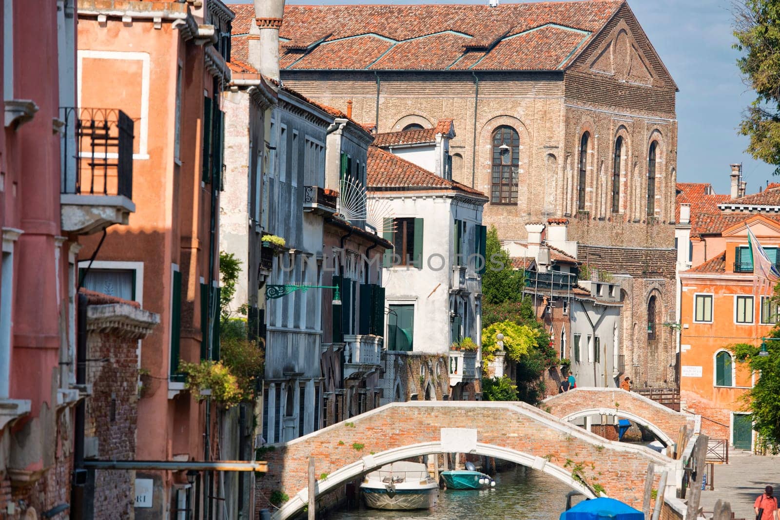 Venice sunny view from canal grande