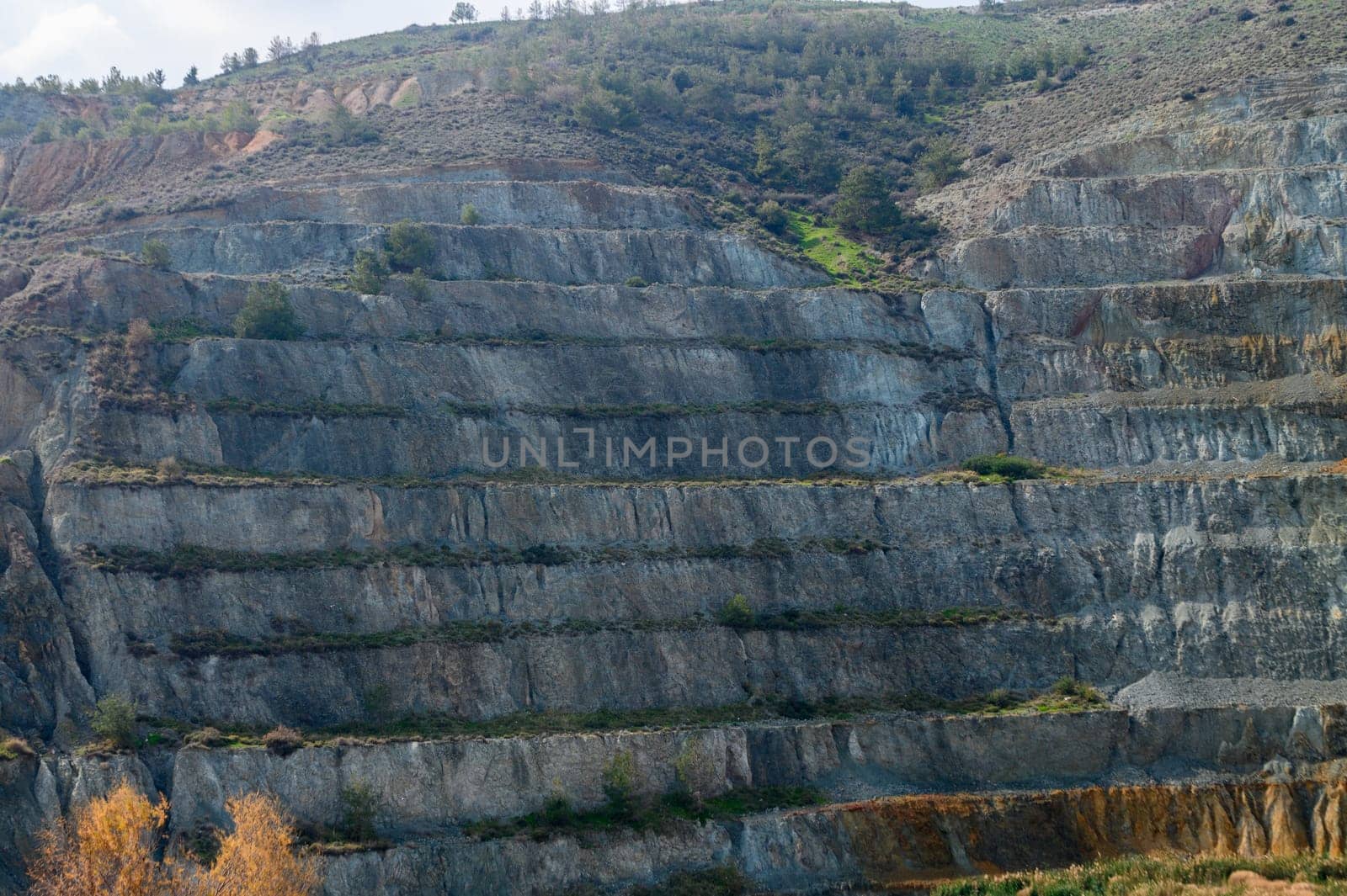 abandoned copper quarry in Northern Cyprus