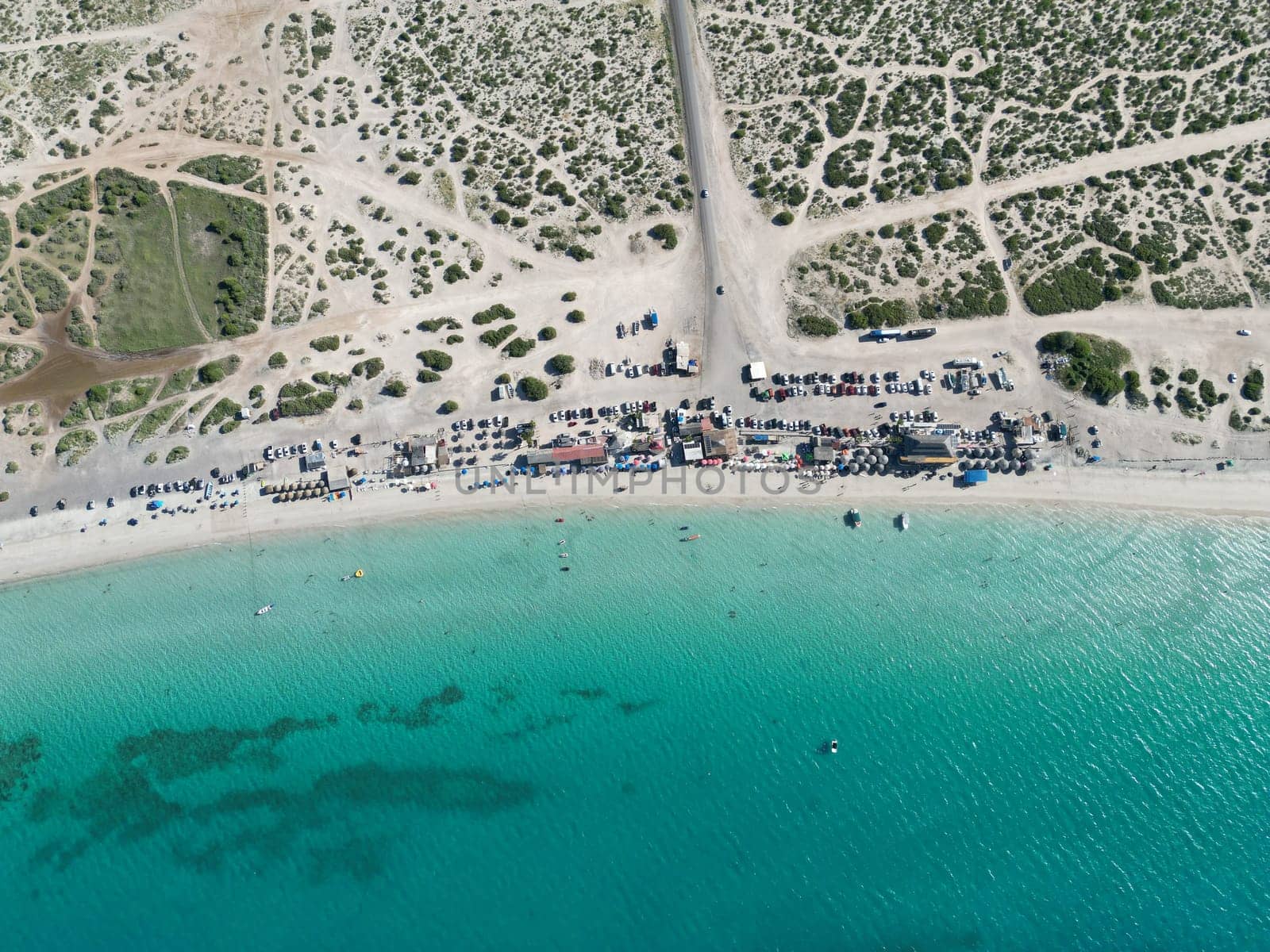 tecolote playa beach baja california aerial panorama landscape