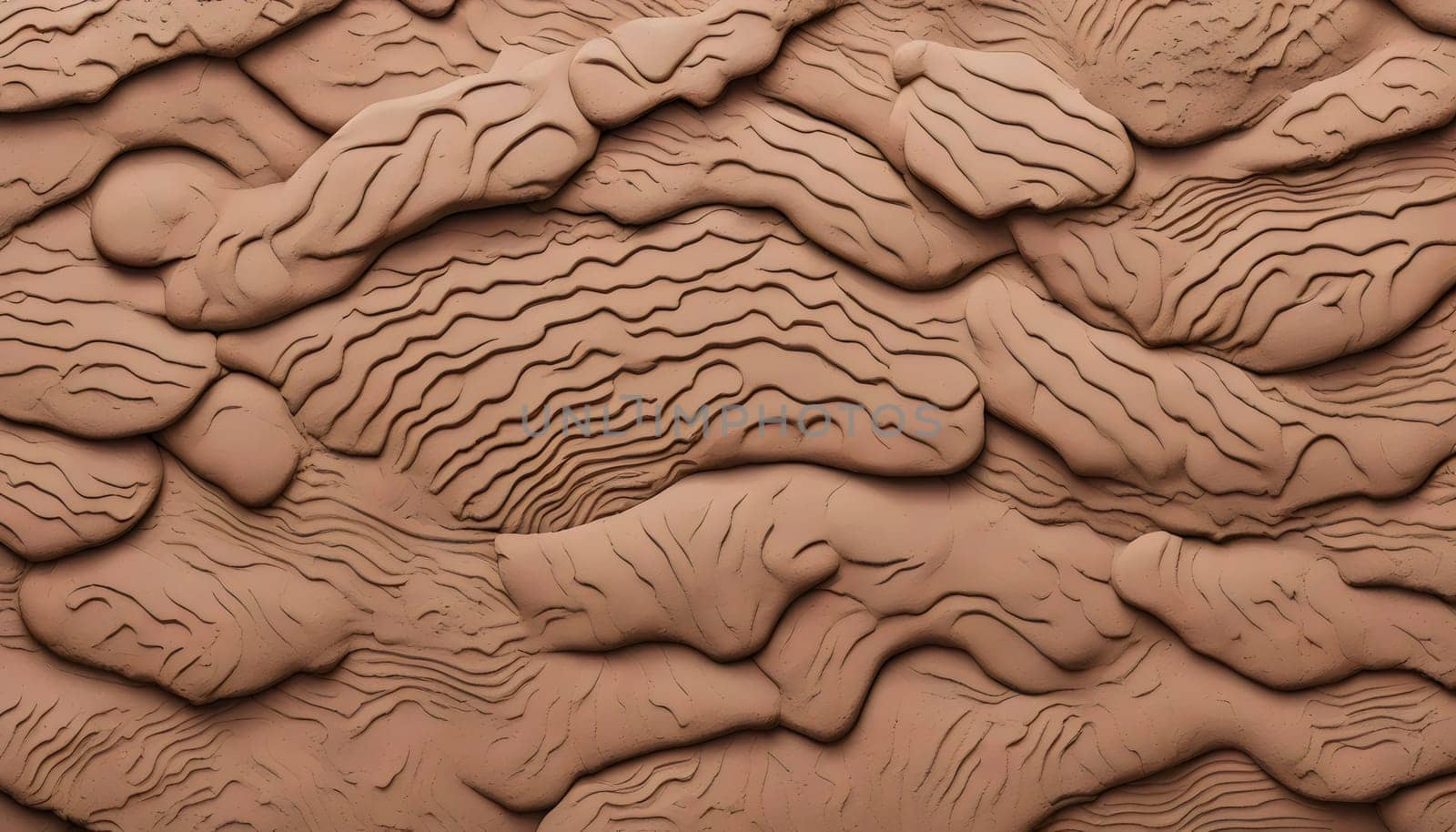 Abstract Clay Texture with Wavy Patterns by rostik924