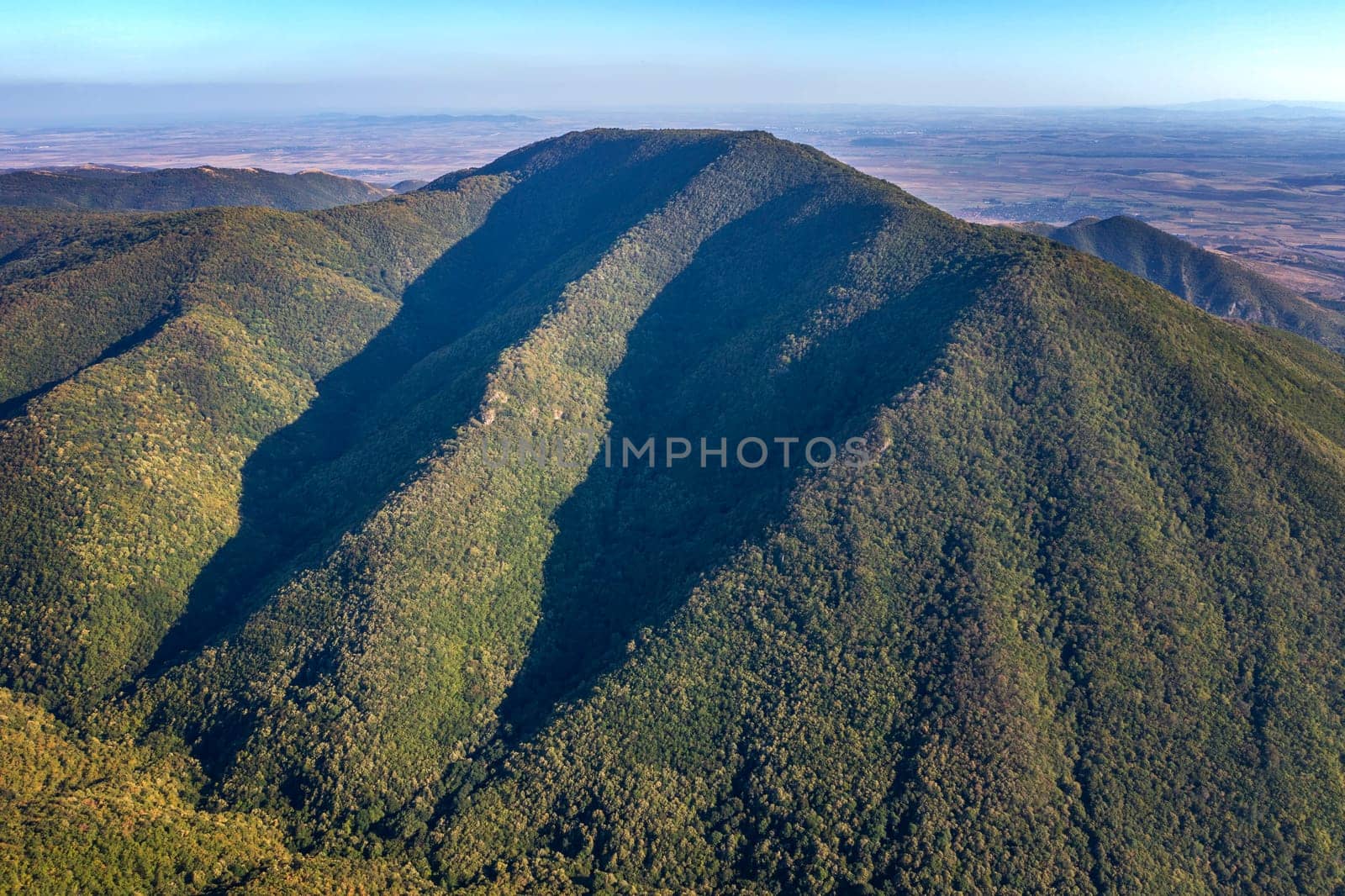 Aerial View of huge mountain hills. by EdVal