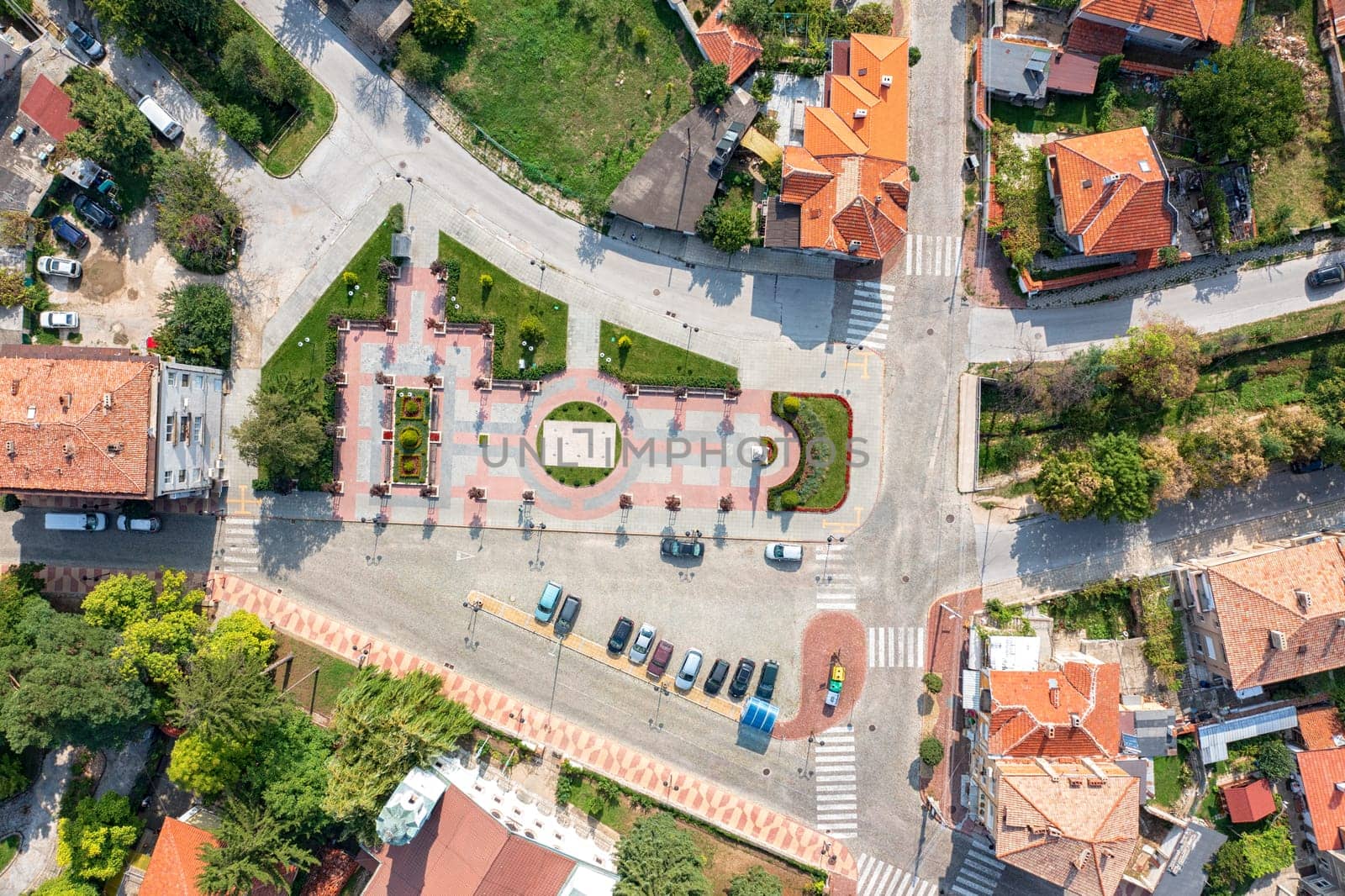 Aerial view of the city garden at Pangyurishte, Bulgaria by EdVal