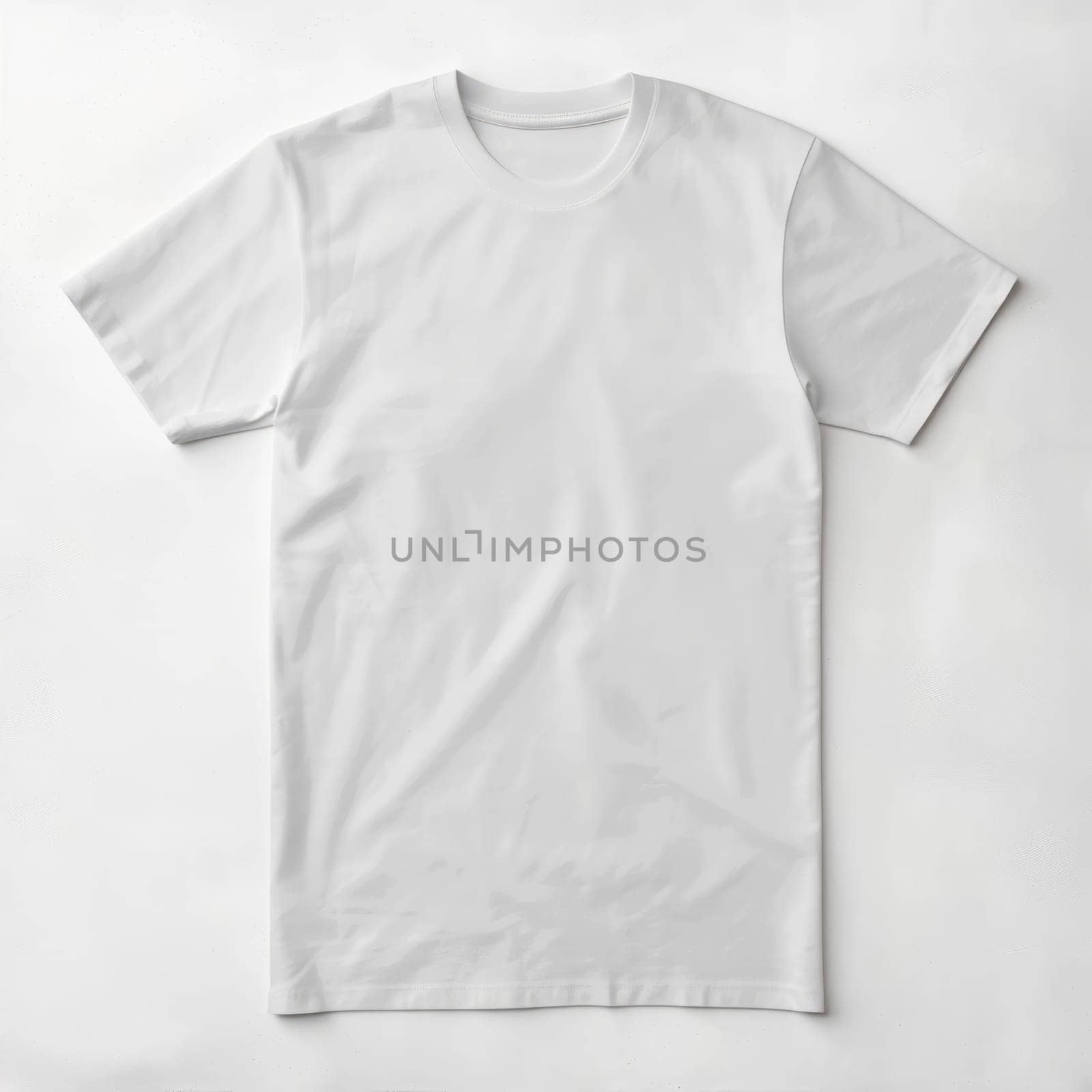 White Blank T-shirt Template on White Background. Mockup for Print and Advertising by iliris