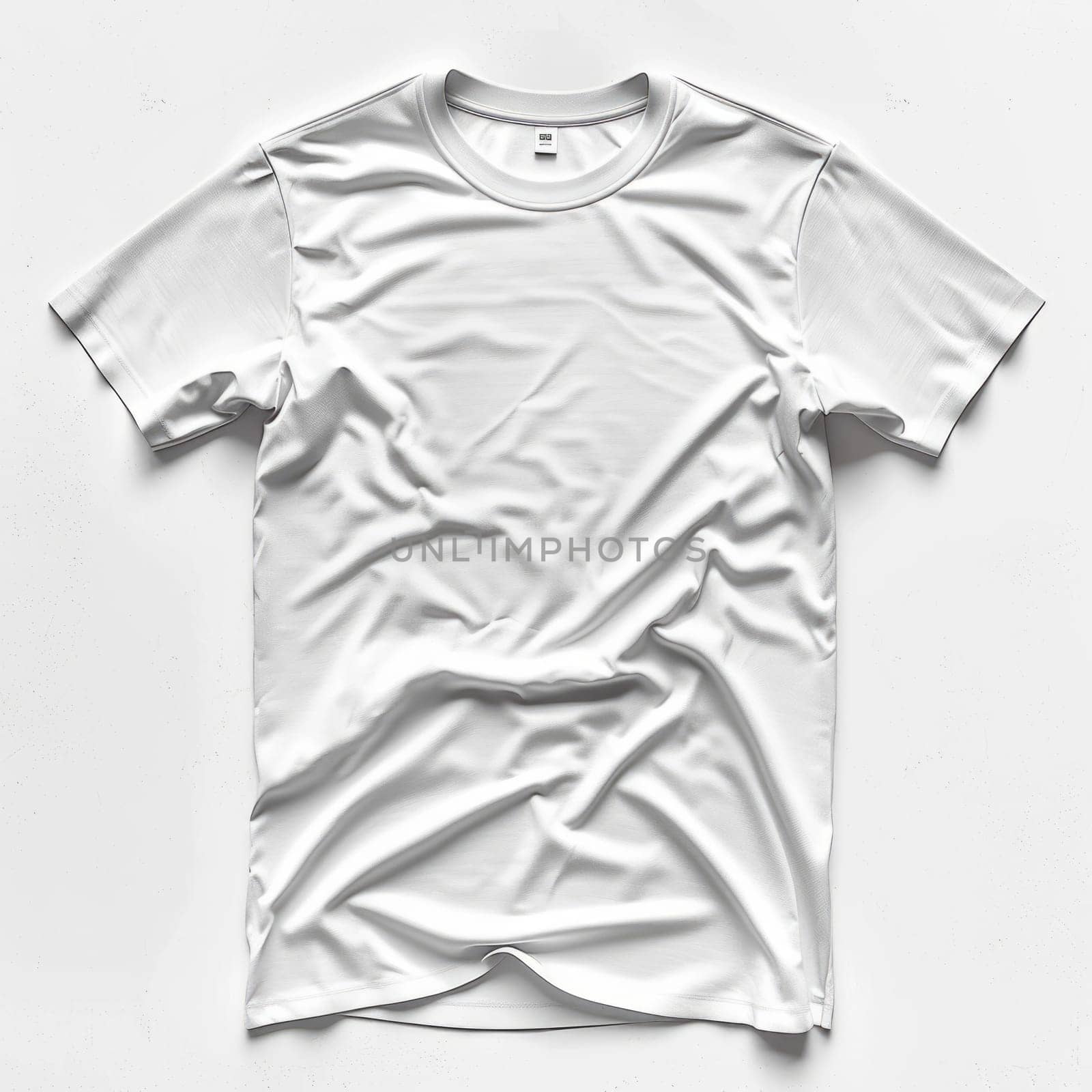 White Blank T-shirt Template on White Background. Mockup for Print and Advertising by iliris