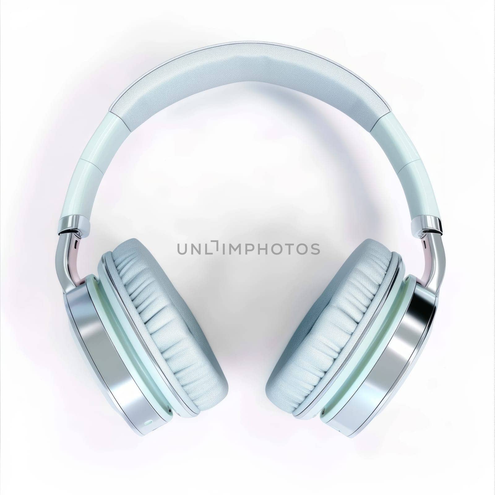 Realistic 3D Headphones on White Background. Headphones Isolated Mockup. by iliris