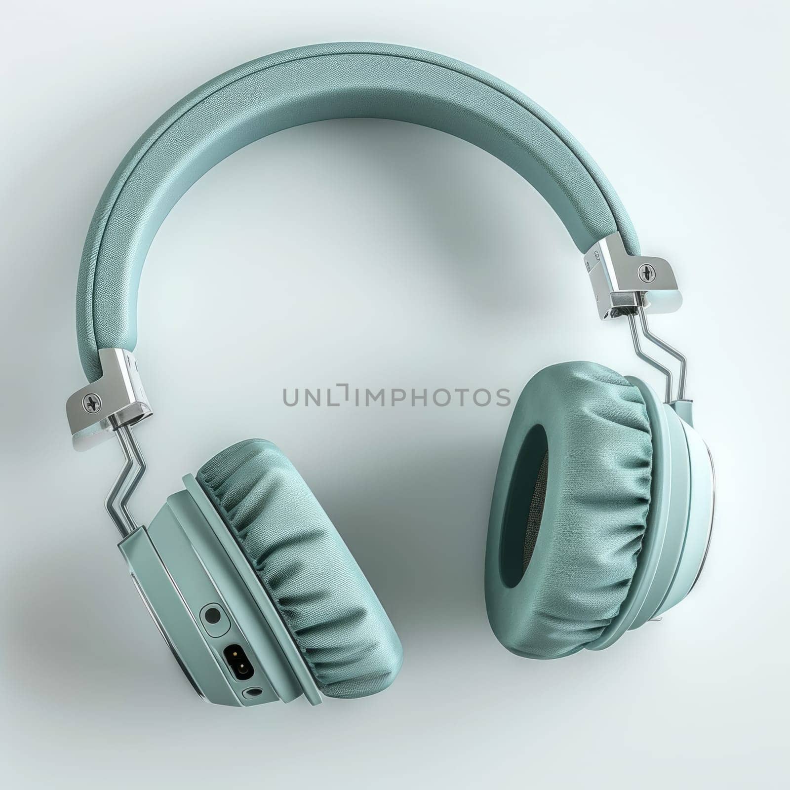 Realistic 3D Headphones on White Background. Headphones Isolated Mockup. by iliris