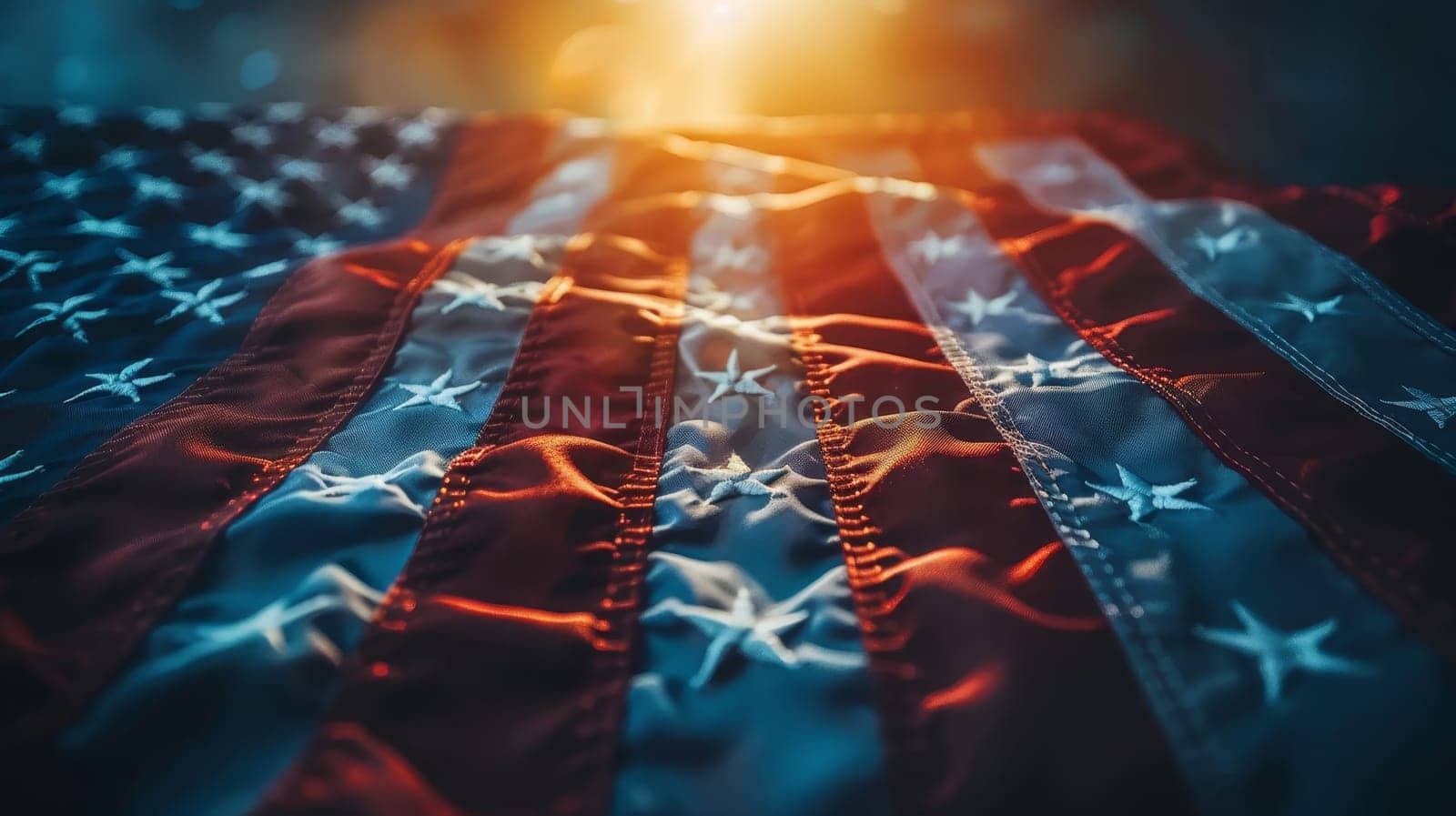 A Memorial Day, Fourth of July, or Labour Day American flag