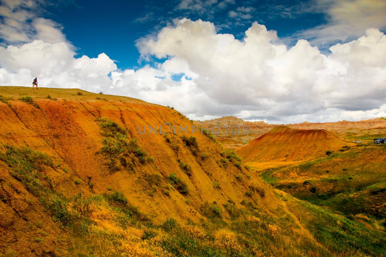 View of Yellow Mounds Overlook, Badlands National Park, South Dakota