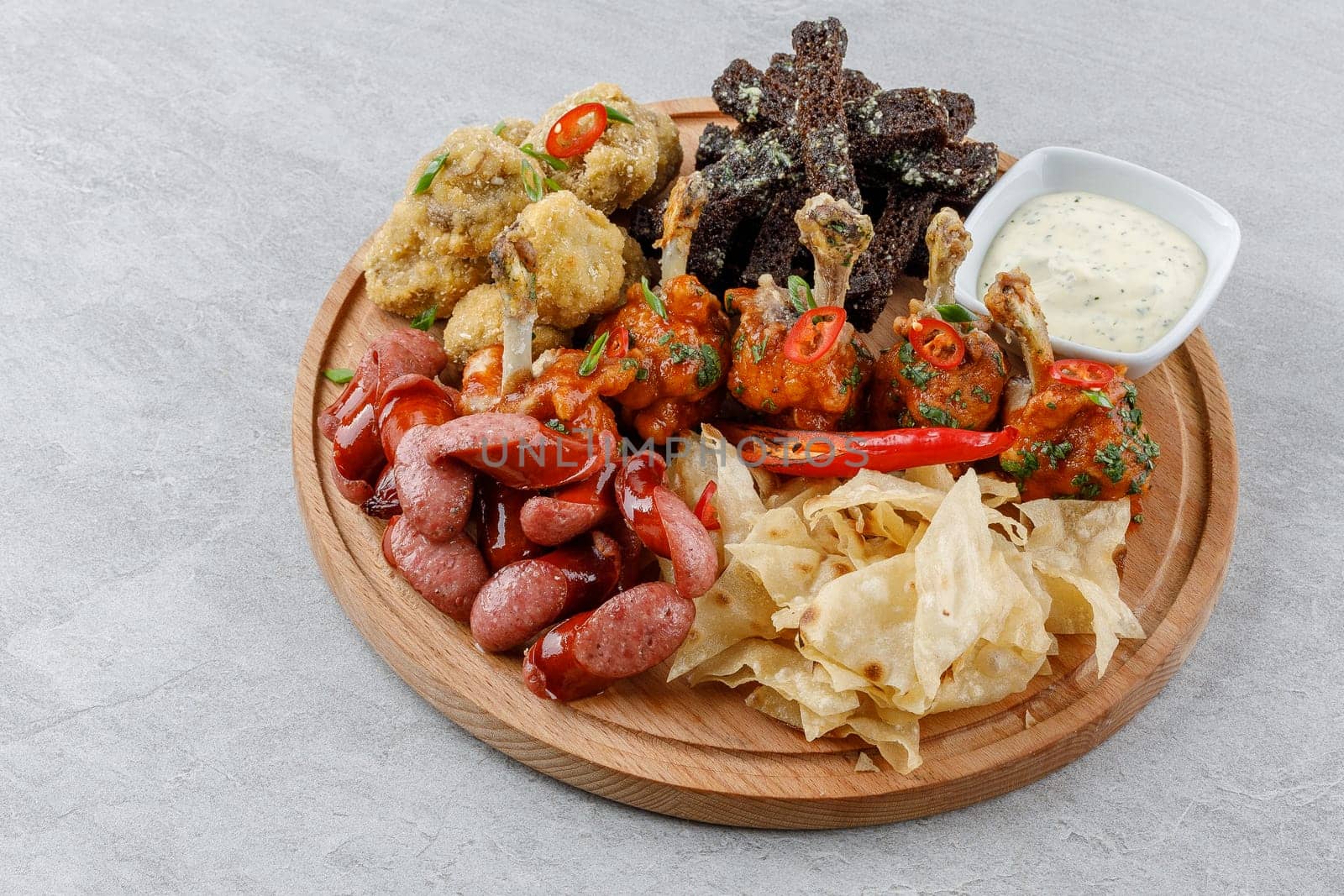 beer plate on stone background studio food photography