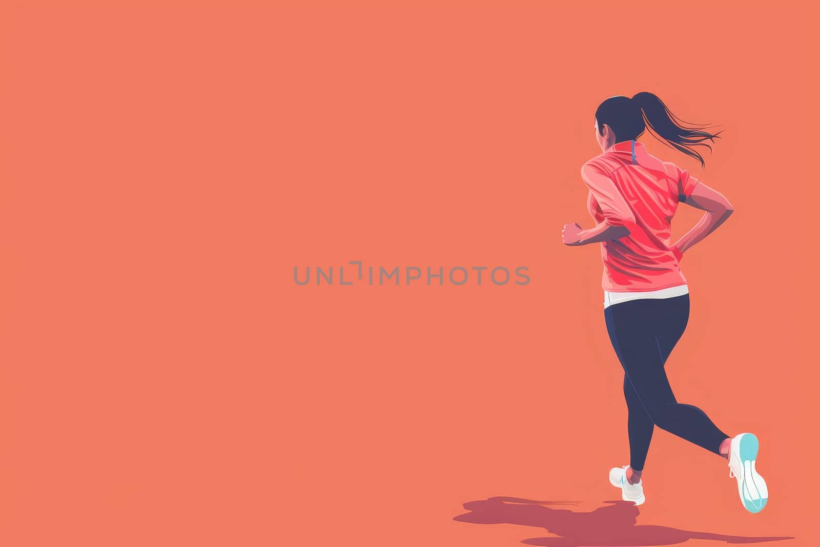 Colorful Running marathon poster, sport and activity background, colorful banner design illustration.