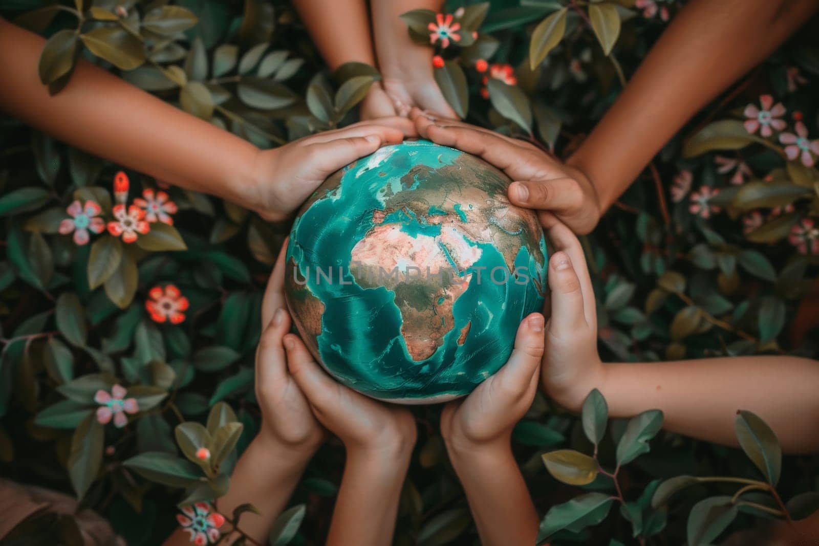 World environment day background, creative advertising Ideas Concept of earth protection day.