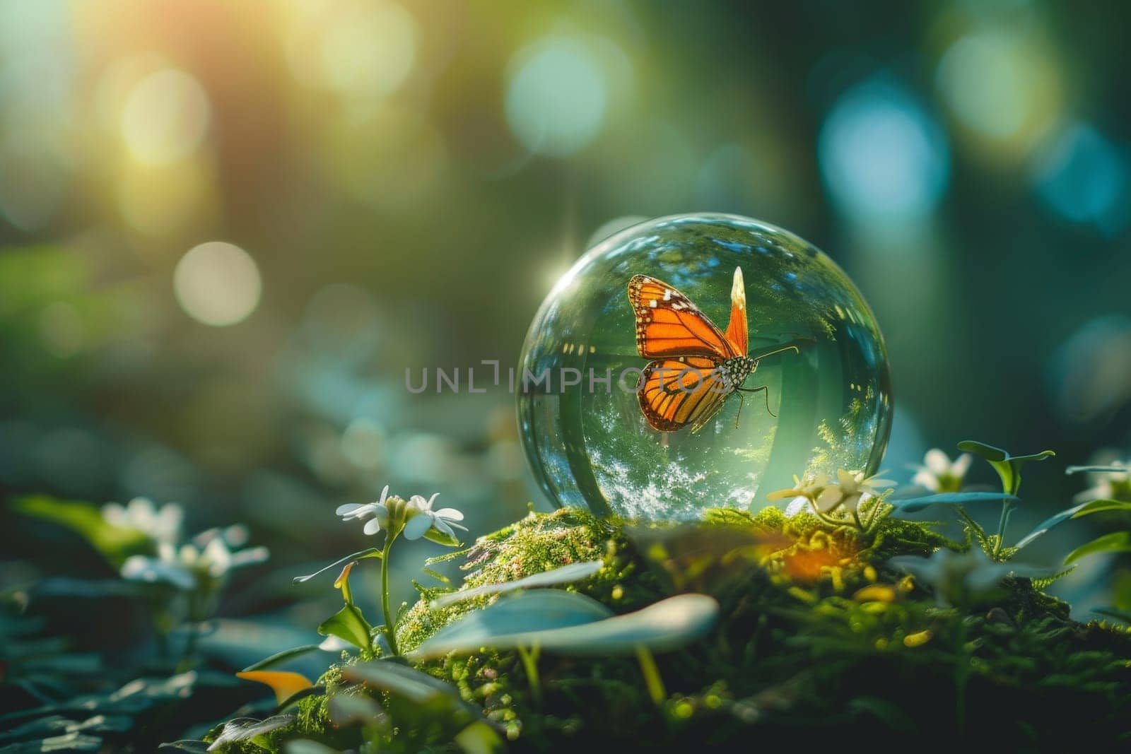 World environment day background, creative advertising Ideas Concept of earth protection day.