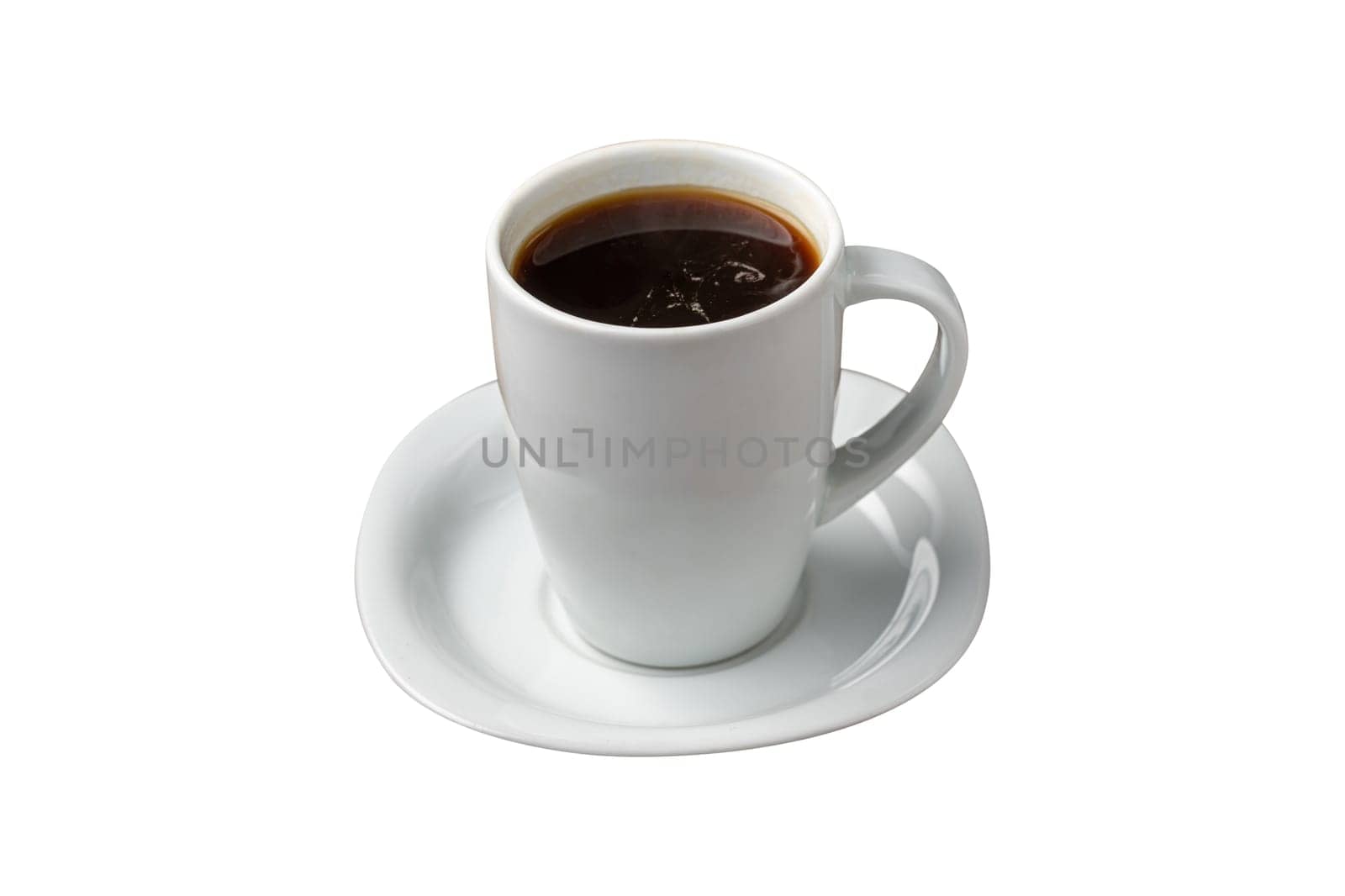 Filter coffee brewed in a filter coffee machine in a white porcelain cup by Sonat