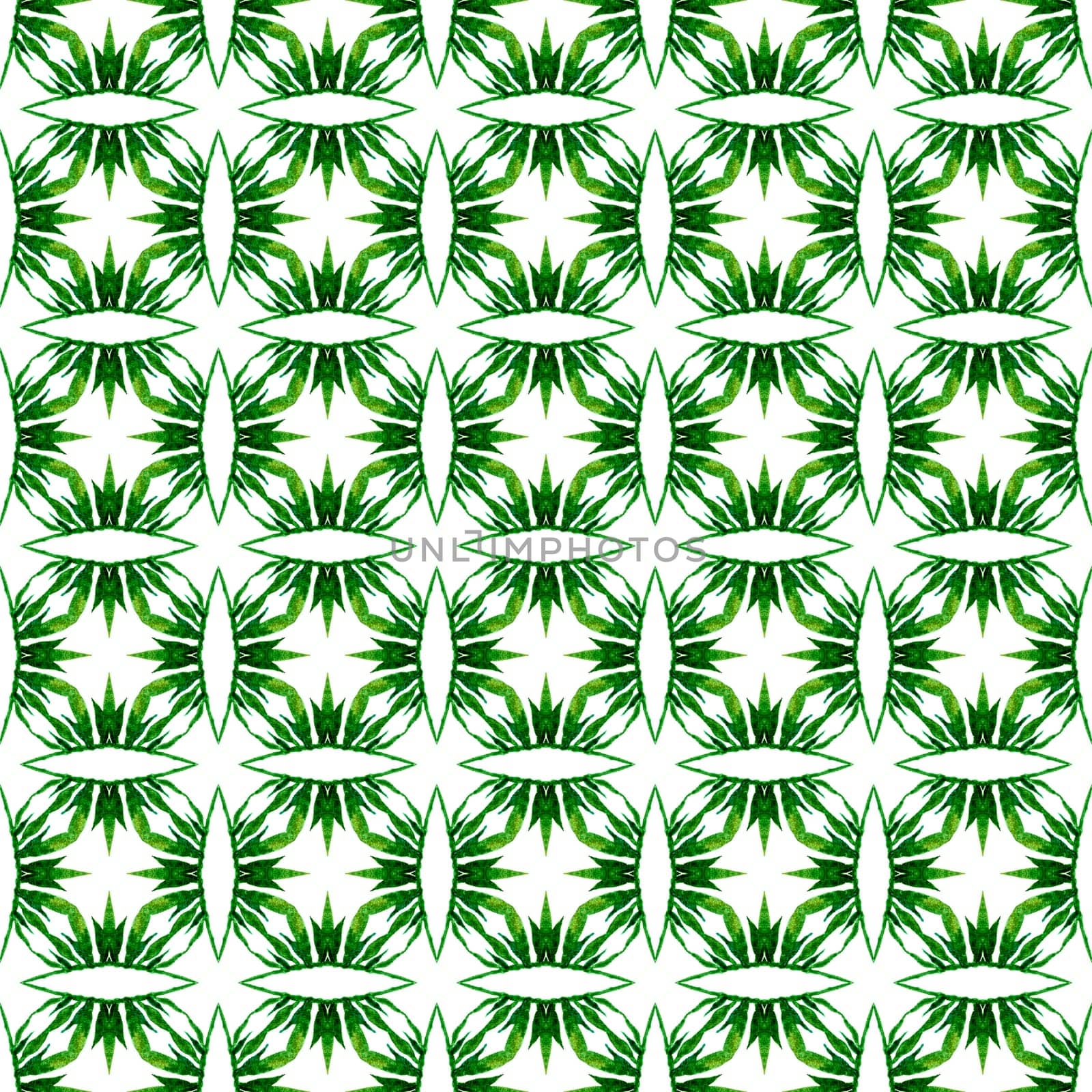 Organic tile. Green majestic boho chic summer by beginagain