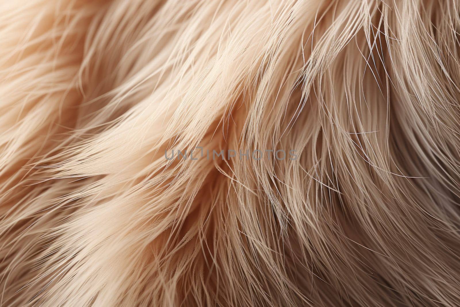 Ginger animal fur macro shot, natural texture. AI Generated
