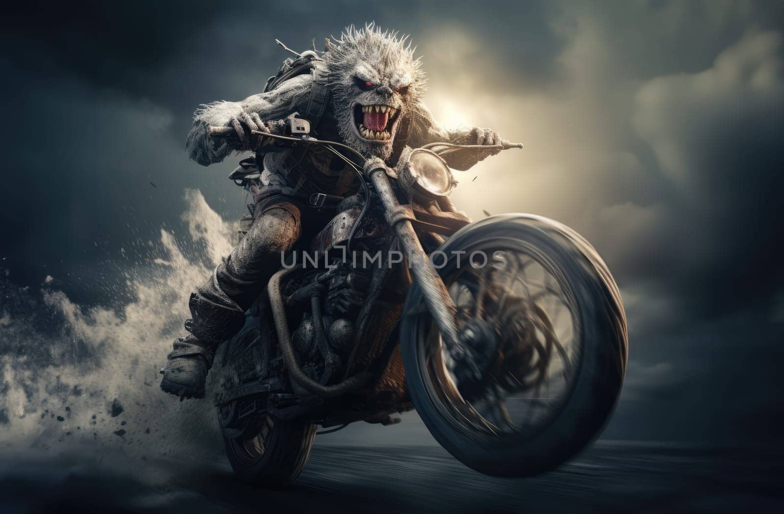 Deadly races and crazy racers monsters on bikes by palinchak