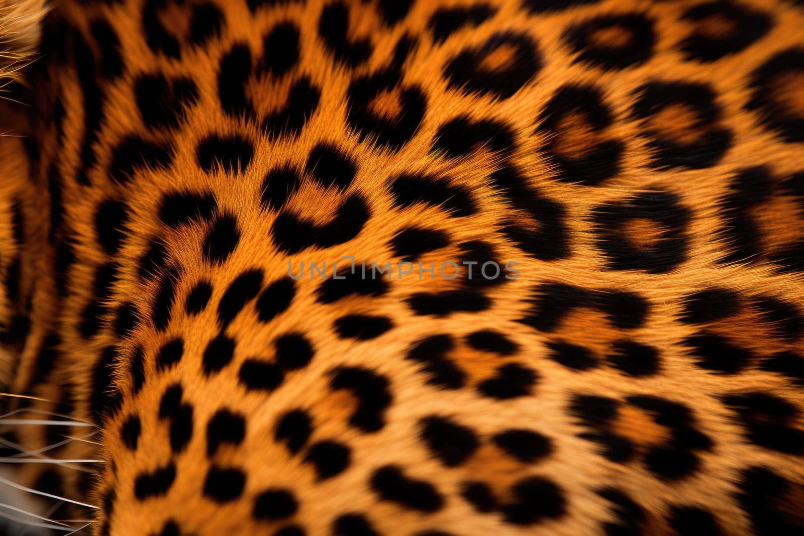 leopard fur macro shot, natural texture. AI Generated by Desperada
