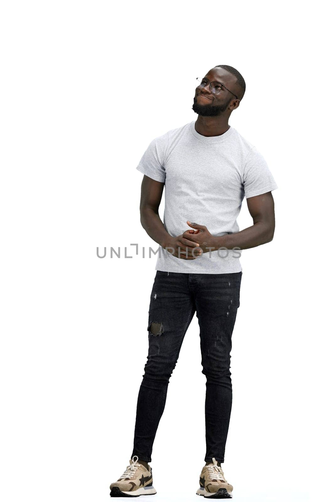 A man, full-length, on a white background by Prosto