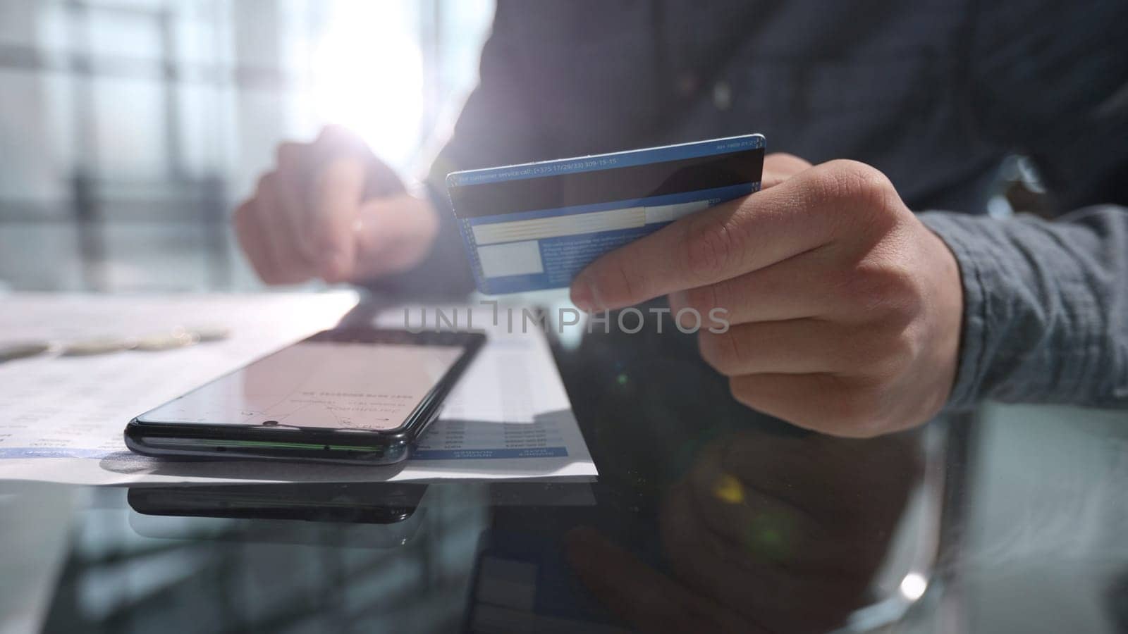 Entering data from the card on the phone for business payments by Prosto