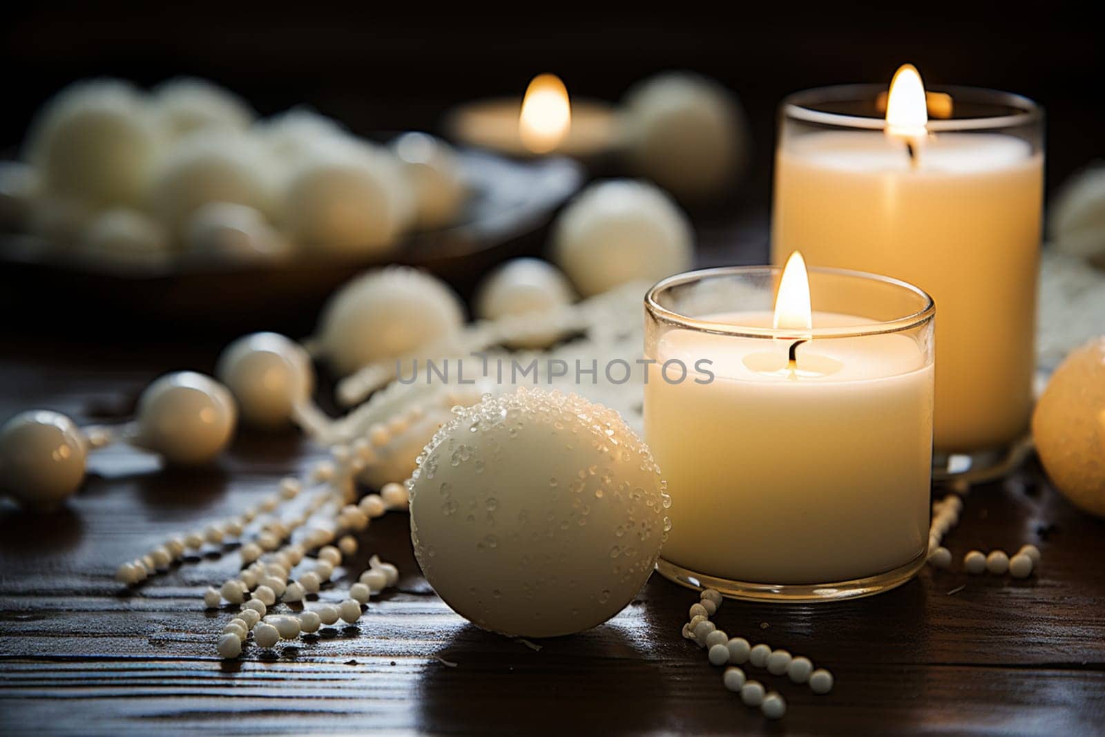 Beautiful Composition of spa treatment on wooden background. Concept spa background for your advertising text and promotion. orchid, white towel, candles, close up. High quality photo