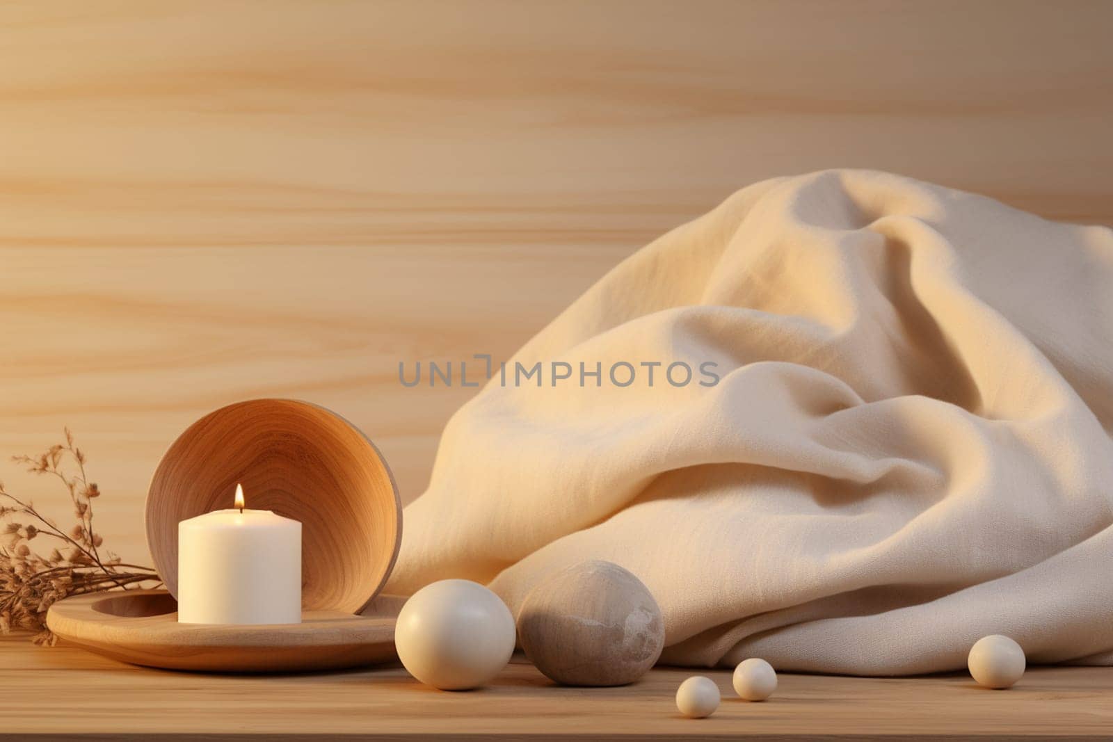 Beautiful Composition of spa treatment on wooden background. Concept spa background for your advertising text and promotion. orchid, white towel, candles, close up. High quality photo