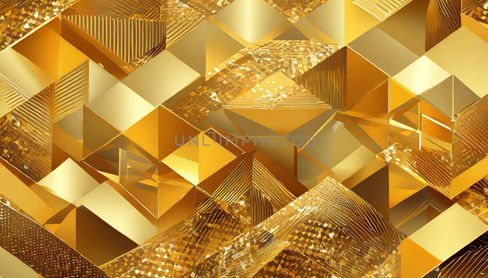 Gold metallic surface, texture with visible diamond-shaped geometric protrusions by stan111