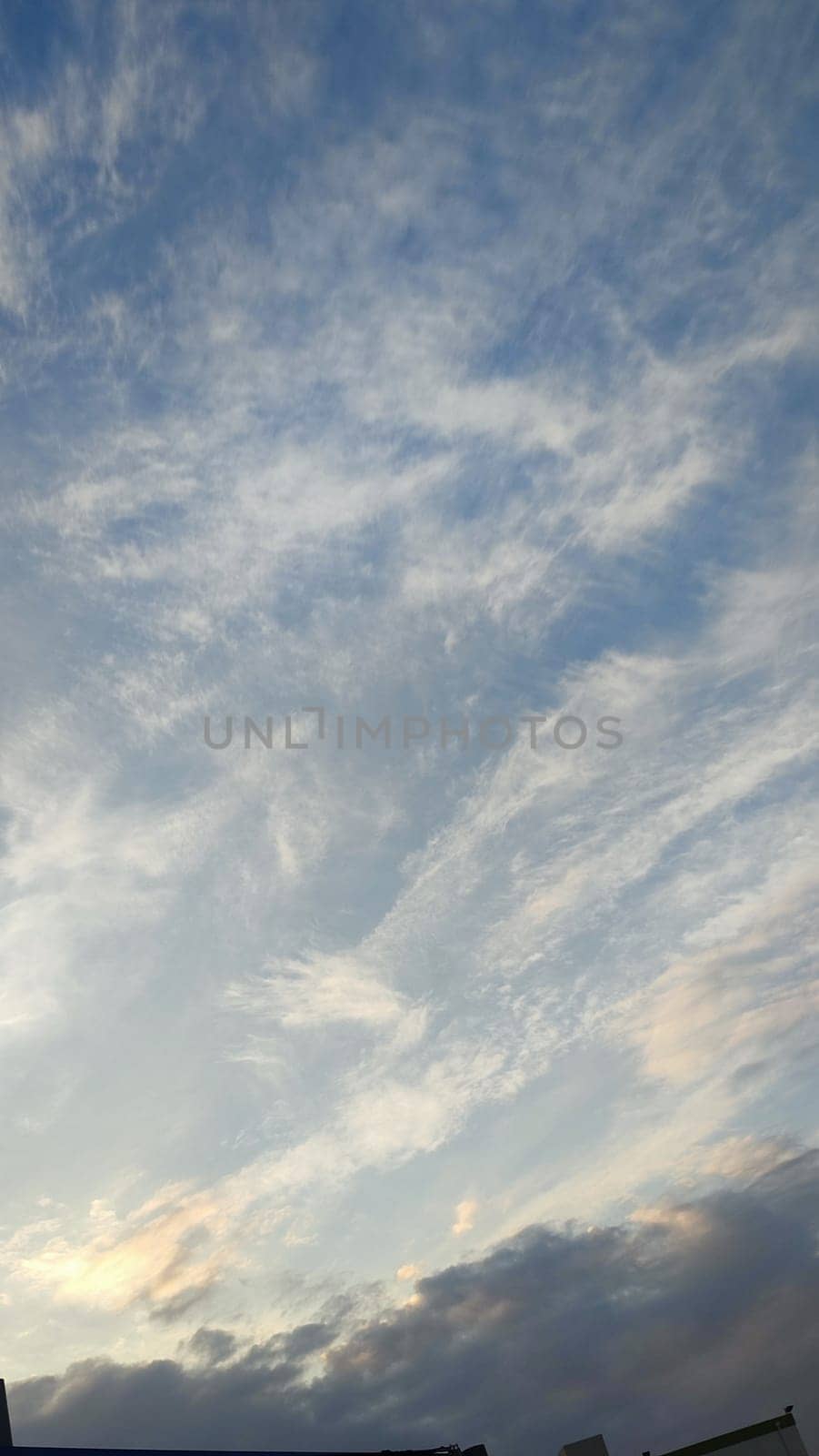 Blue light sky nature white clouds whether background . High quality photo