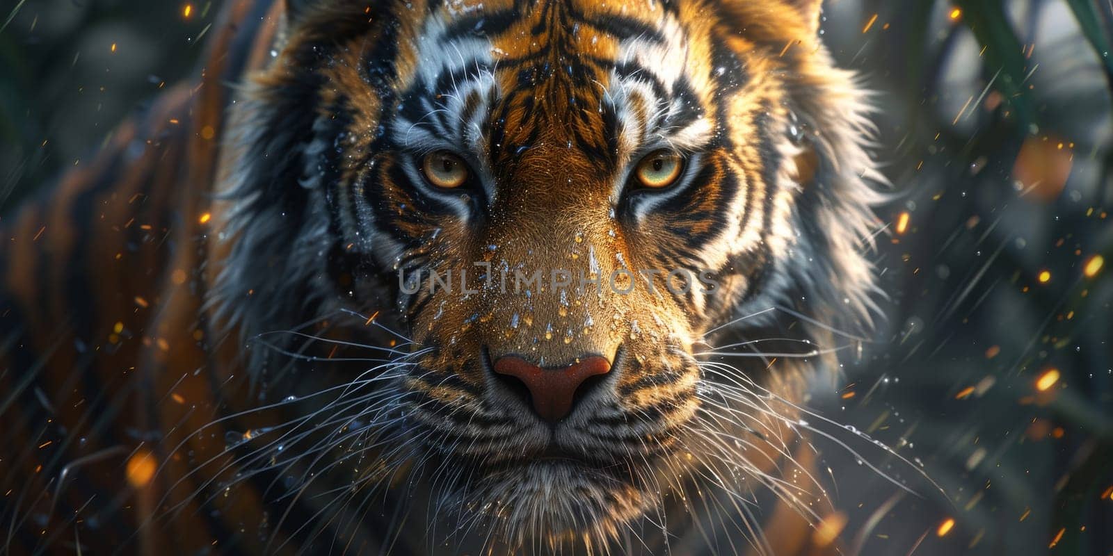 Painting of a tiger with oil technique. Wall art. by Benzoix