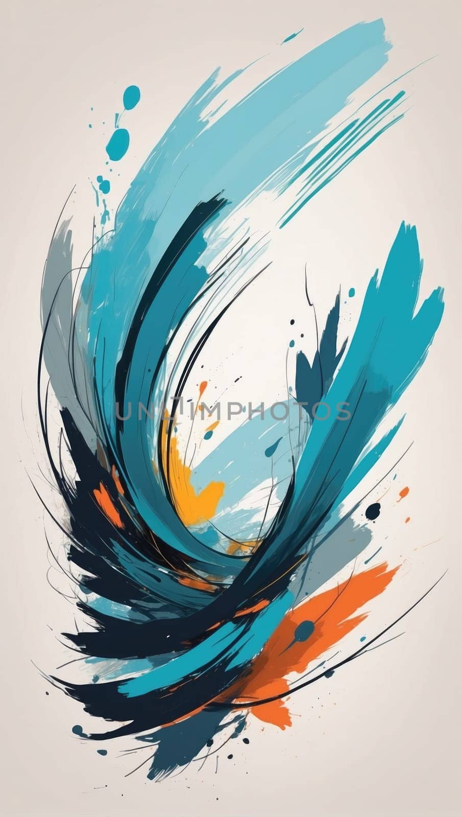 Abstract colored background. AI generated
