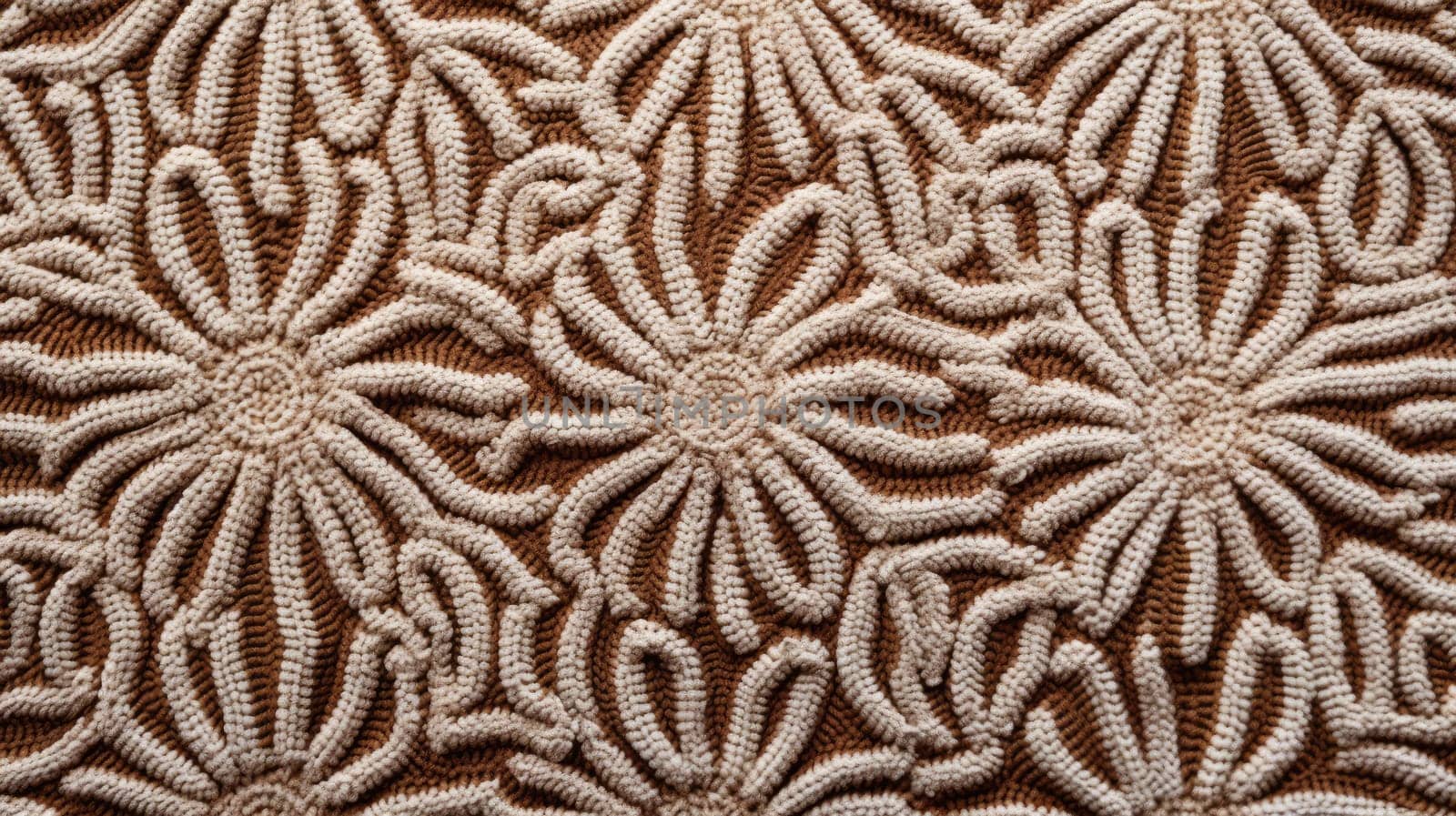 Detailed pattern on a carpet or runner by natali_brill