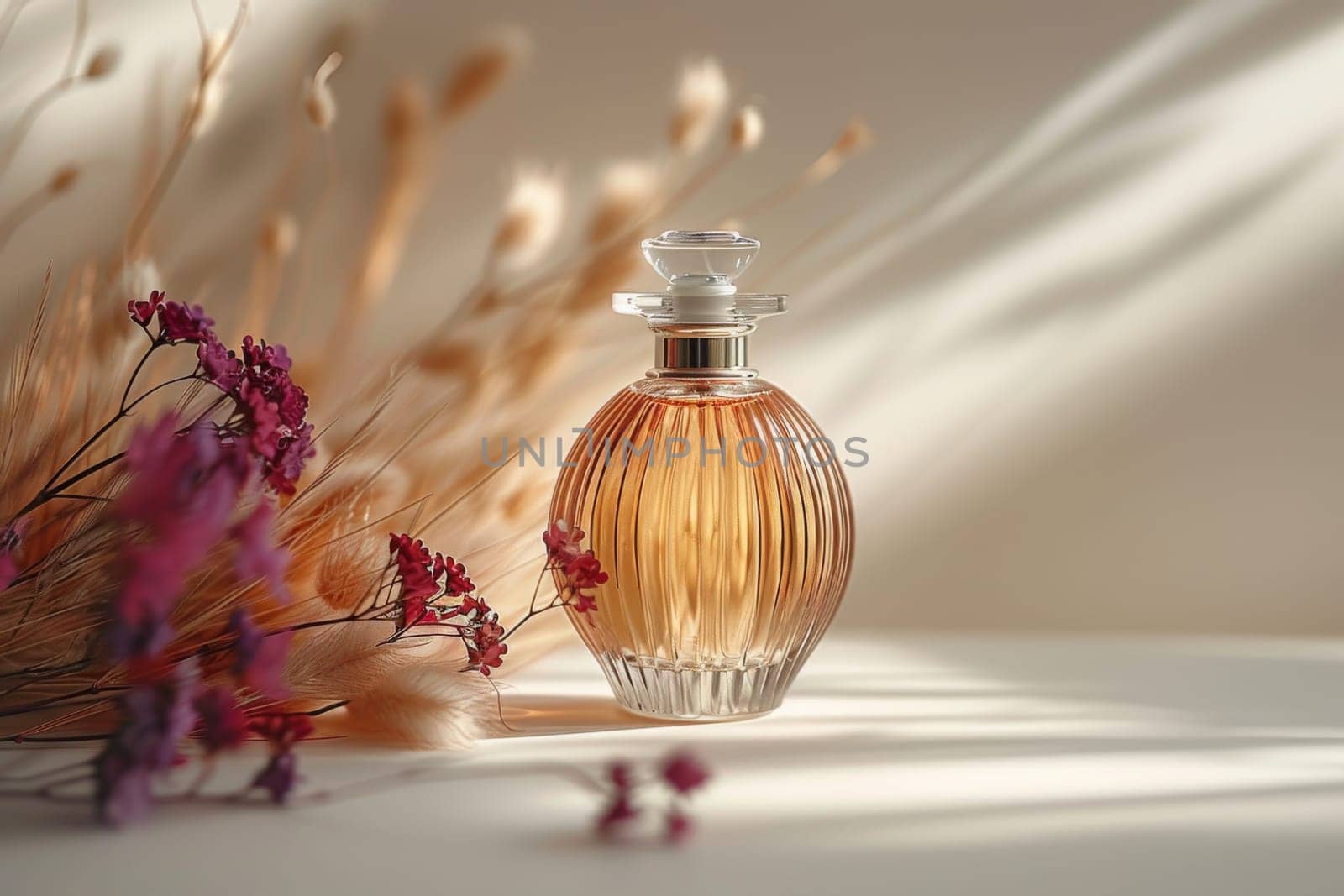 Mockup luxury perfume bottle. cosmetic concept. Generative AI.