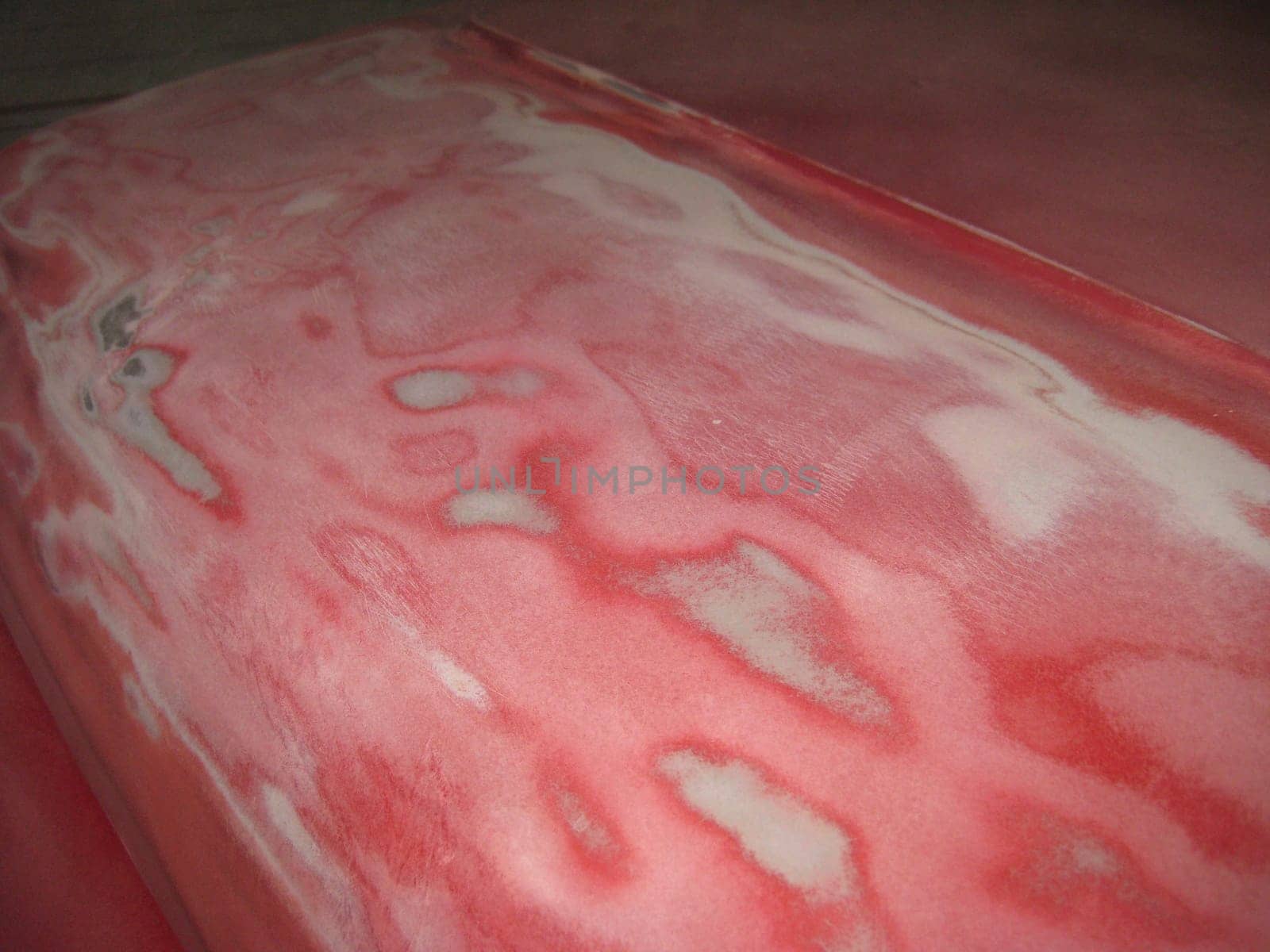 Auto Body Repair and Repainting Prep Work on Red Vehicle. High quality photo