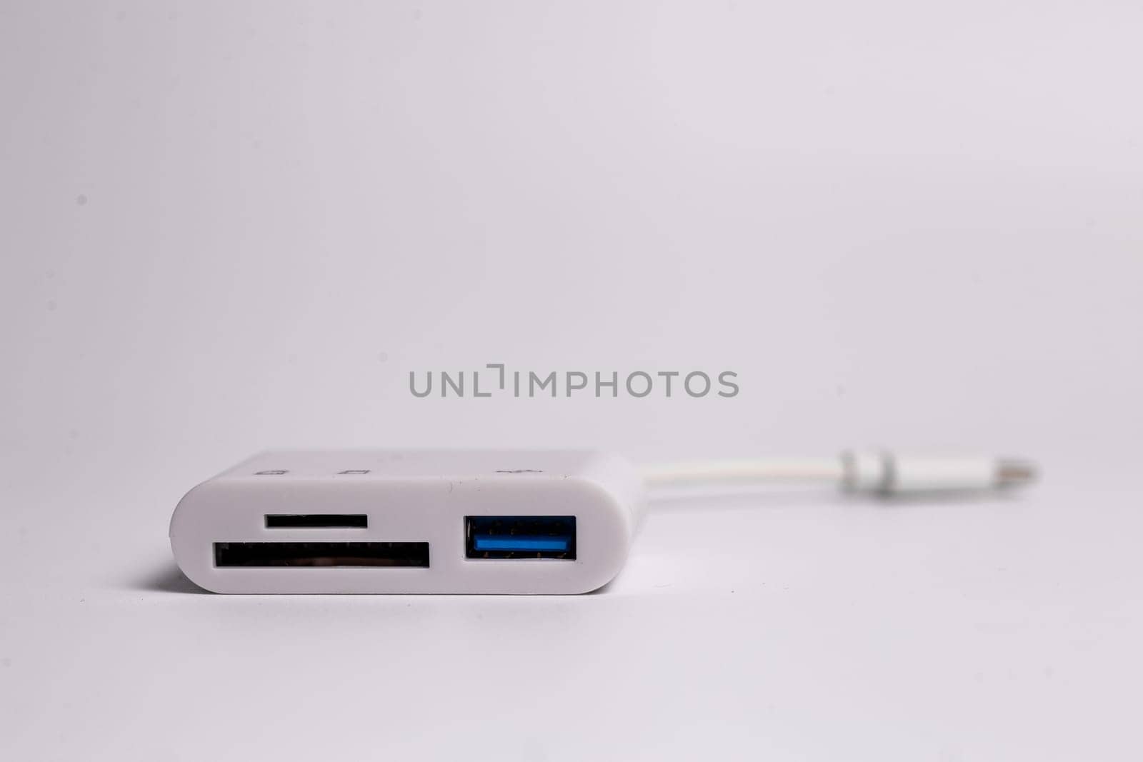 USB-C to USB 3.0 and SDMicroSD Card Reader Adapter. Connect devices to computer. Easily connect USB devices, SD cards, and microSD cards to laptop, tablet, or smartphone. Small and lightweight.