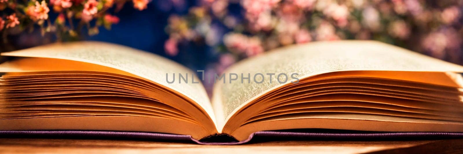 library background for book day. Selective focus. by yanadjana