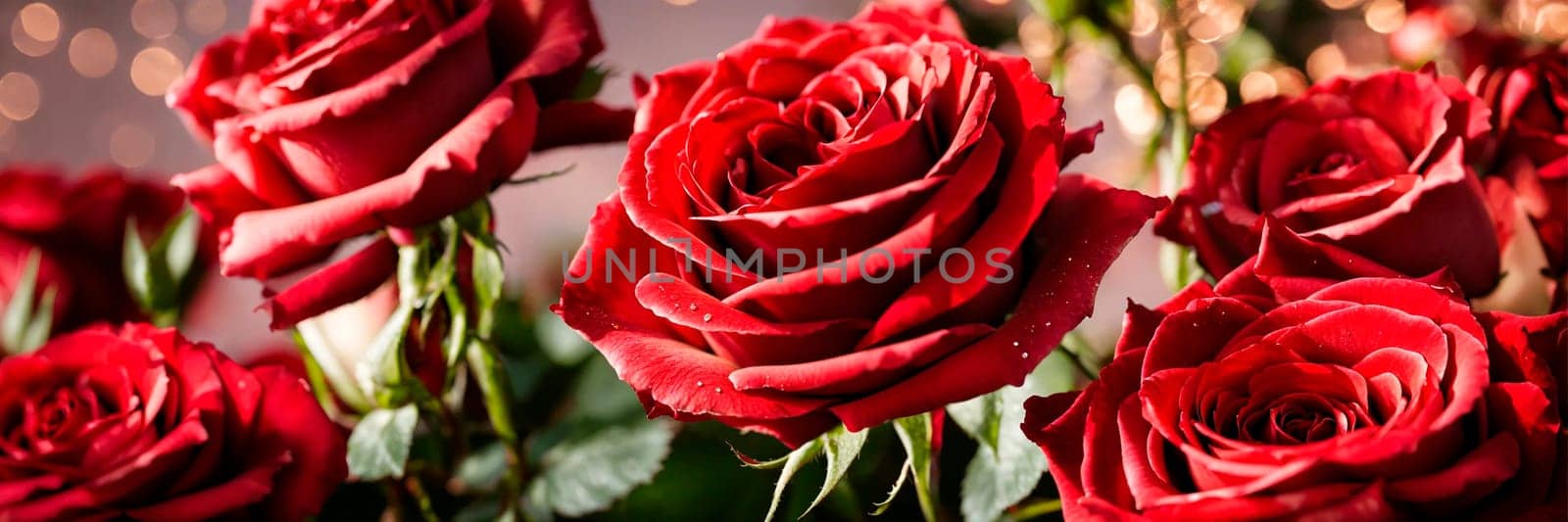 bouquet of beautiful red roses. Selective focus. nature.