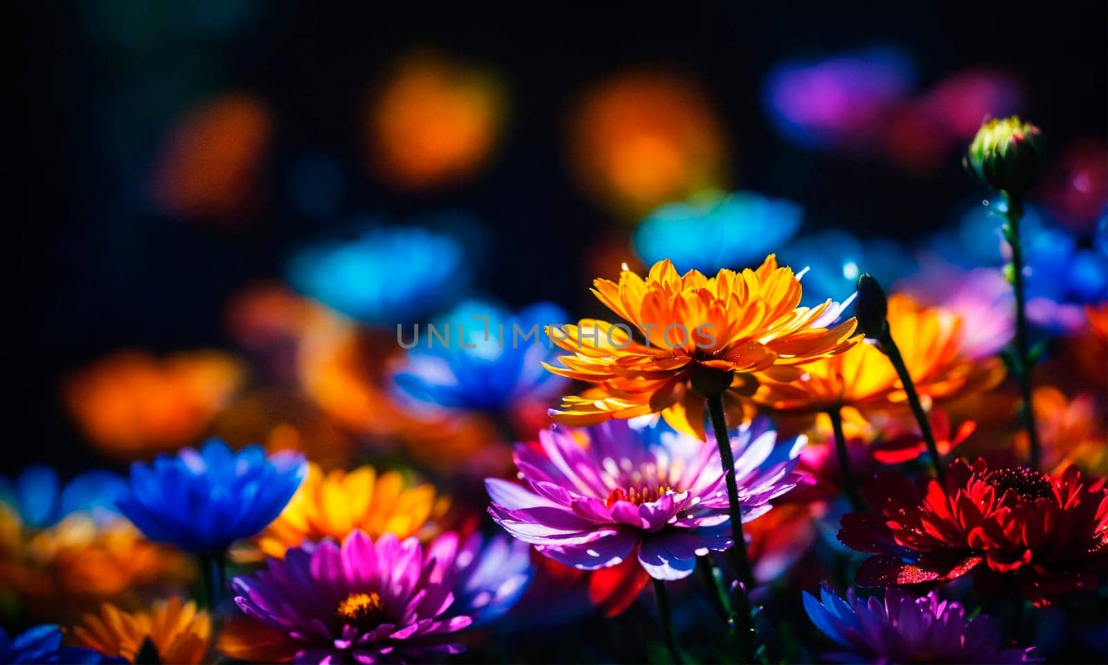 various beautiful flowers for the holiday. Selective focus. by yanadjana