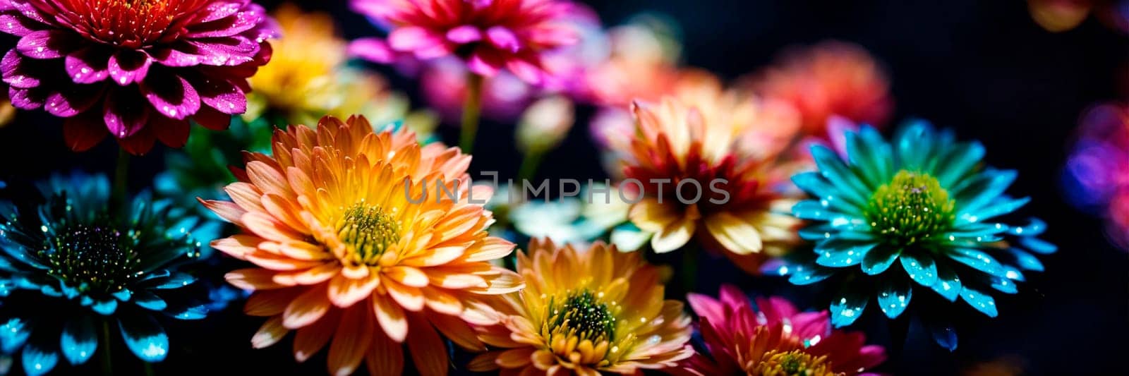 various beautiful flowers for the holiday. Selective focus. by yanadjana